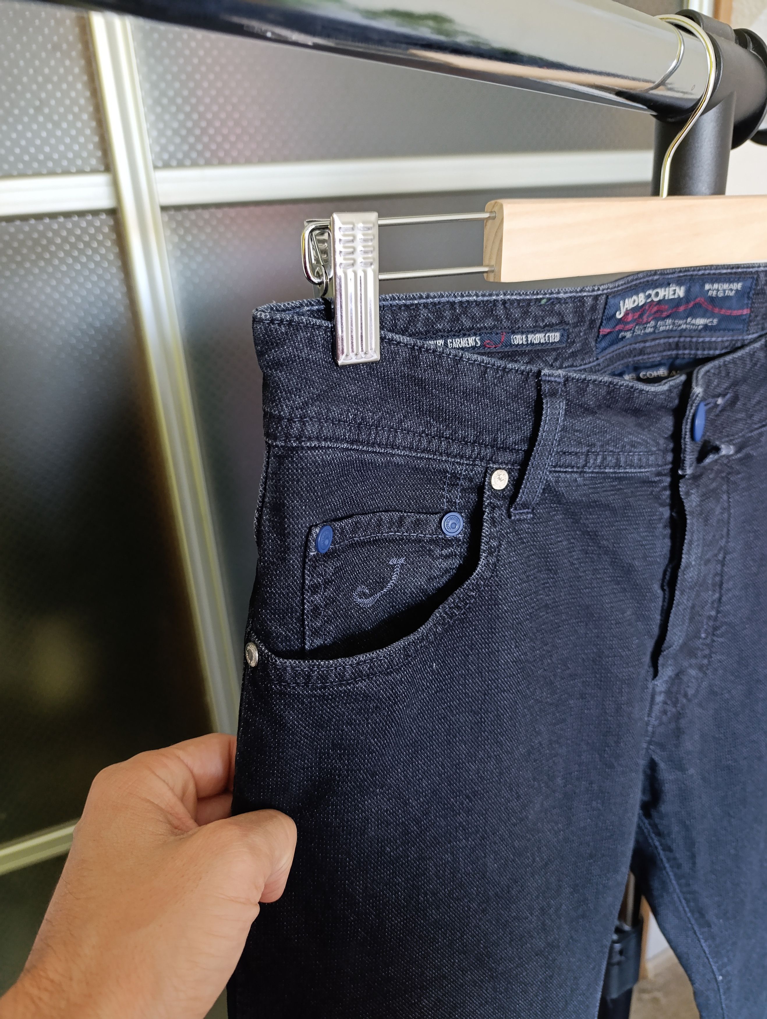 Designer JACOB COHEN HOSEN EXCLUSIVE ITALIAN JEANS J688 COMF PANTS Size US 31 - 15 Thumbnail
