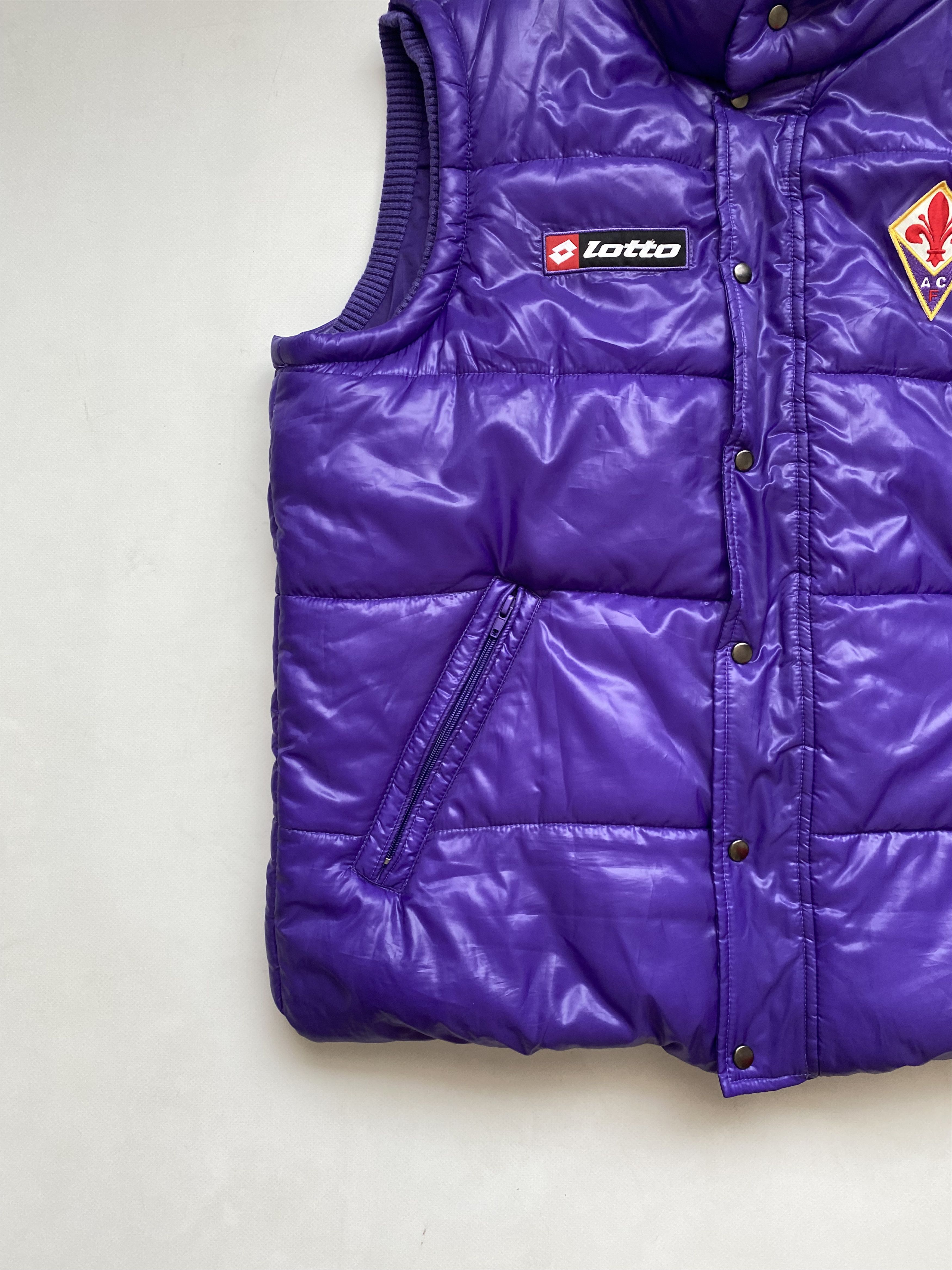 Lotto Sport Very rare Fiorentina lotto down vest football soccer jacket Size US L / EU 52-54 / 3 - 3 Thumbnail