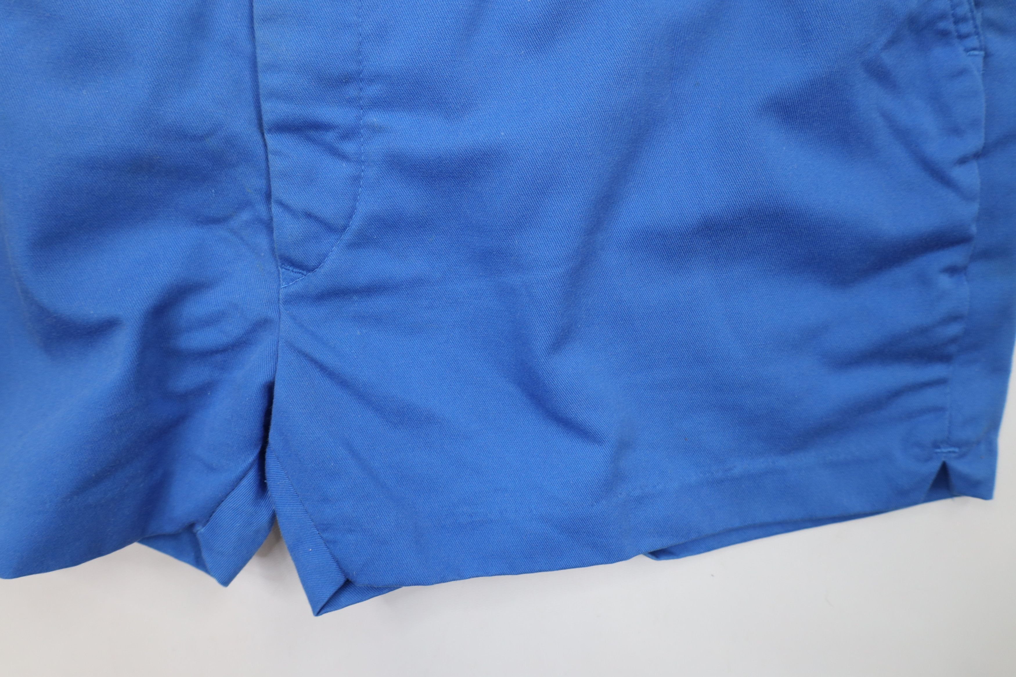 Vintage Vintage 70s Streetwear Knee Golf Chino Shorts Royal Blue Size US 36 / EU 52 - 5 Thumbnail