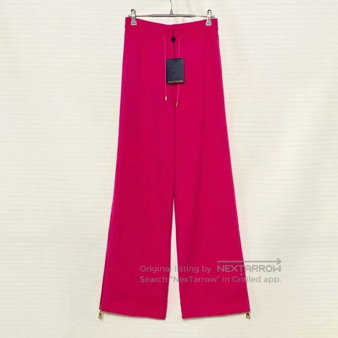 Louis Vuitton Louis Vuitton Solid Drawstring Straight Leg Pants. Size 35" - 1 Thumbnail