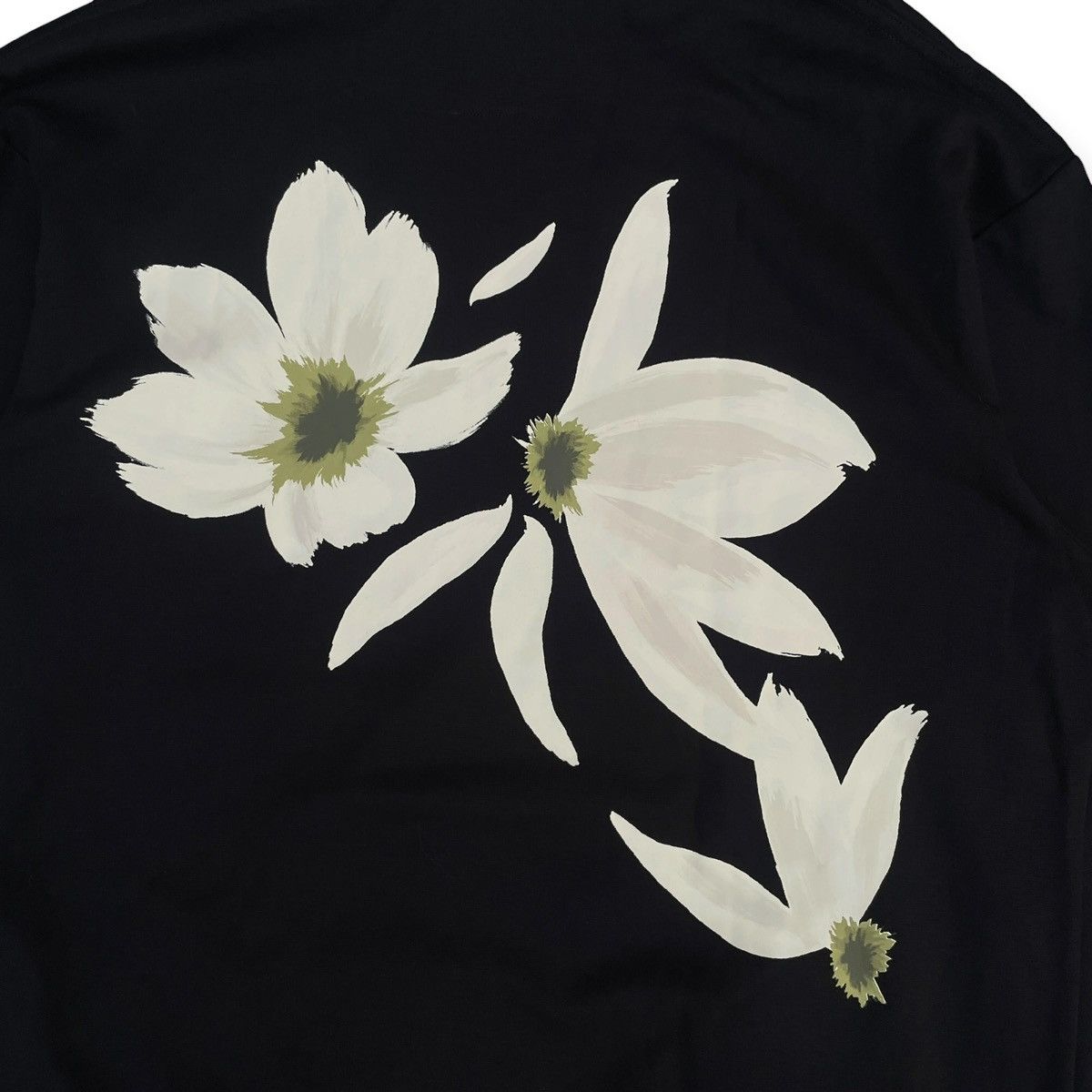 Simone Rocha H&M x Simone Rocha White Flowers Hoodie in Black Size US L / EU 52-54 / 3 - 2 Thumbnail