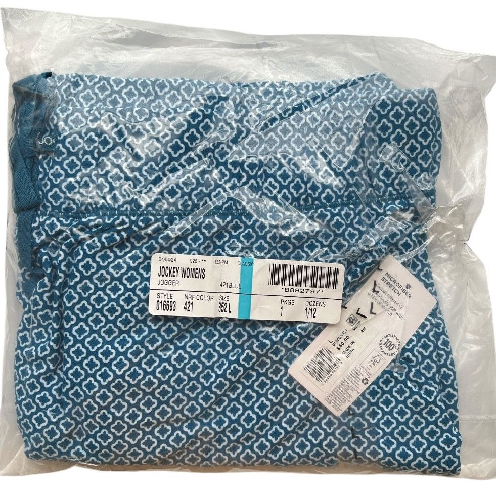Jockey Jockey Soft Essentials Jogger Blue Cove Geo, L Size 32" / US 10 / IT 46 - 3 Thumbnail