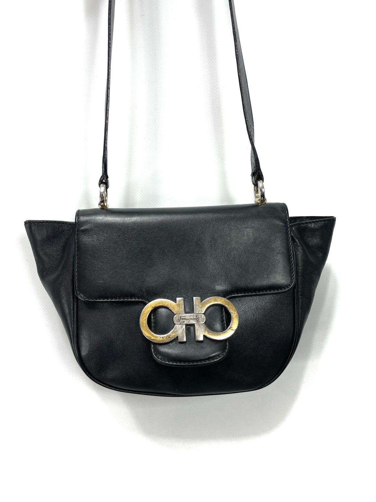 Salvatore Ferragamo Salvatore Ferragamo Vintage Gancini Mini Leather Bag Size ONE SIZE - 4 Thumbnail