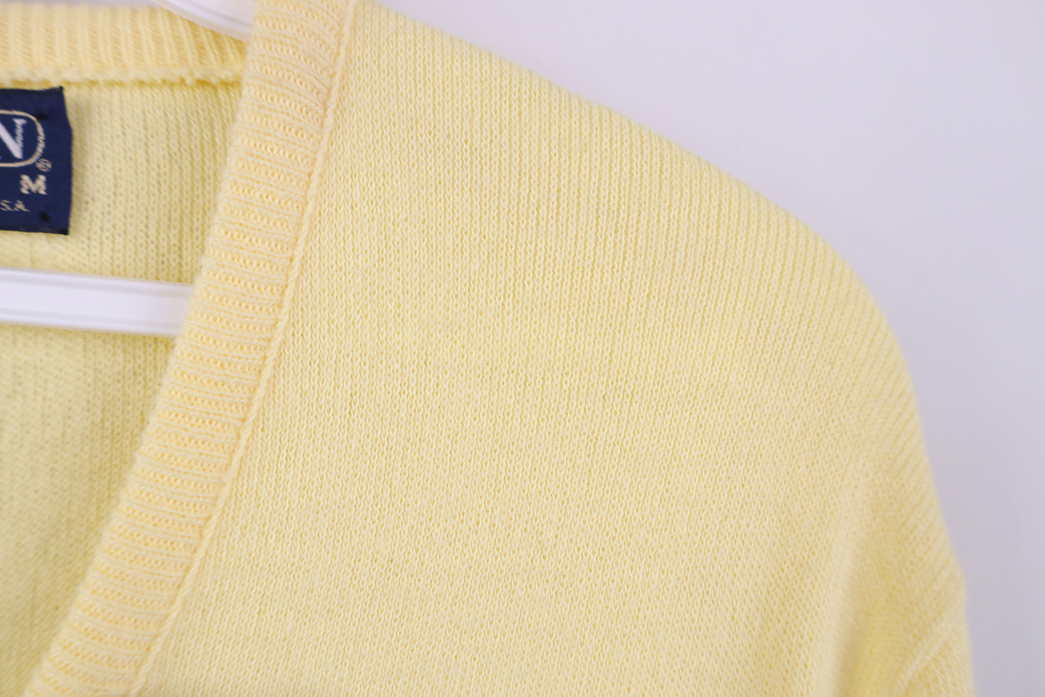 Vintage Deadstock Vintage 70s Streetwear Knit Sweater Yellow USA Size US M / EU 48-50 / 2 - 8 Thumbnail