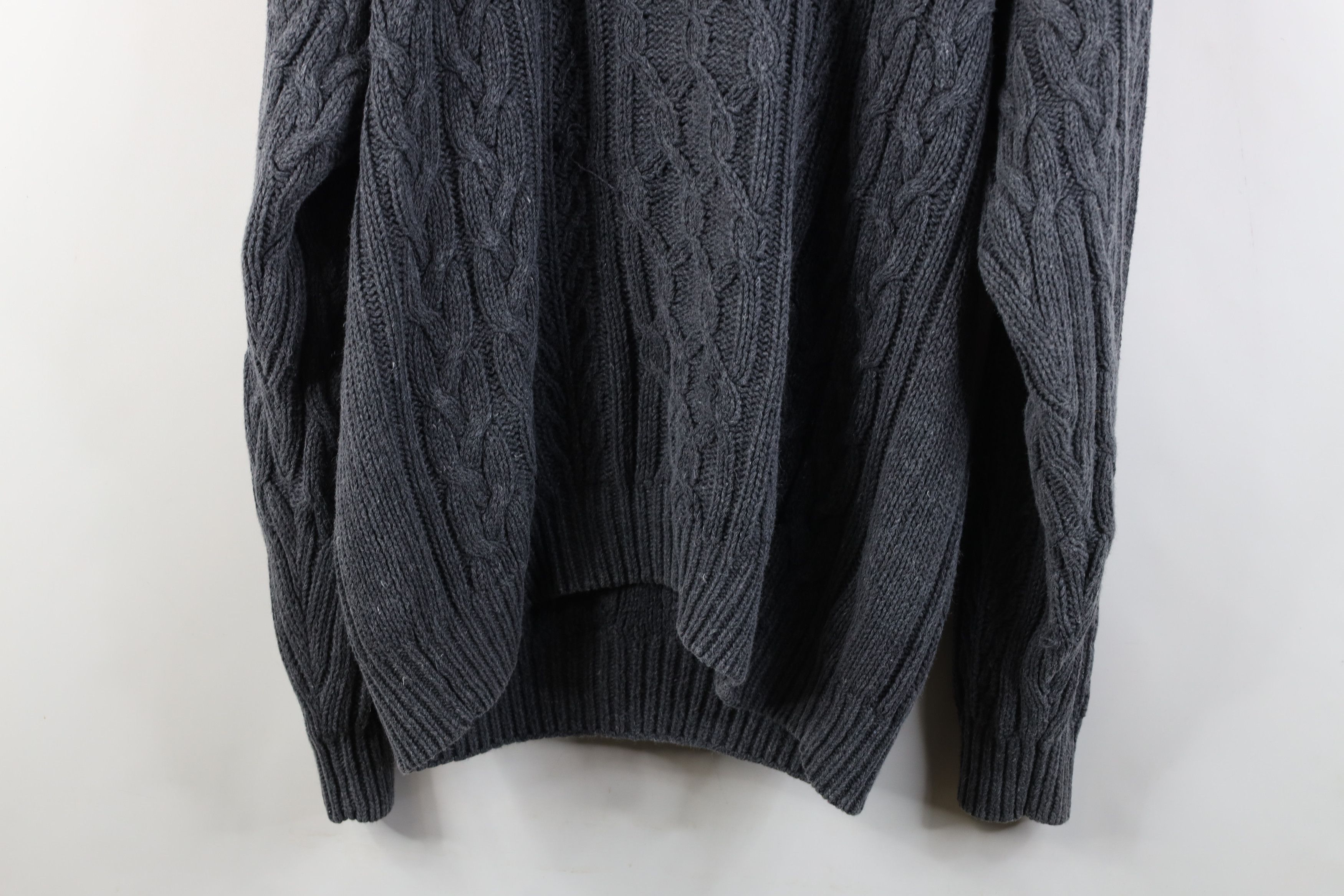 Vintage Vintage 90s Streetwear Fisherman Chunky Cable Knit Sweater Size US L / EU 52-54 / 3 - 13 Thumbnail