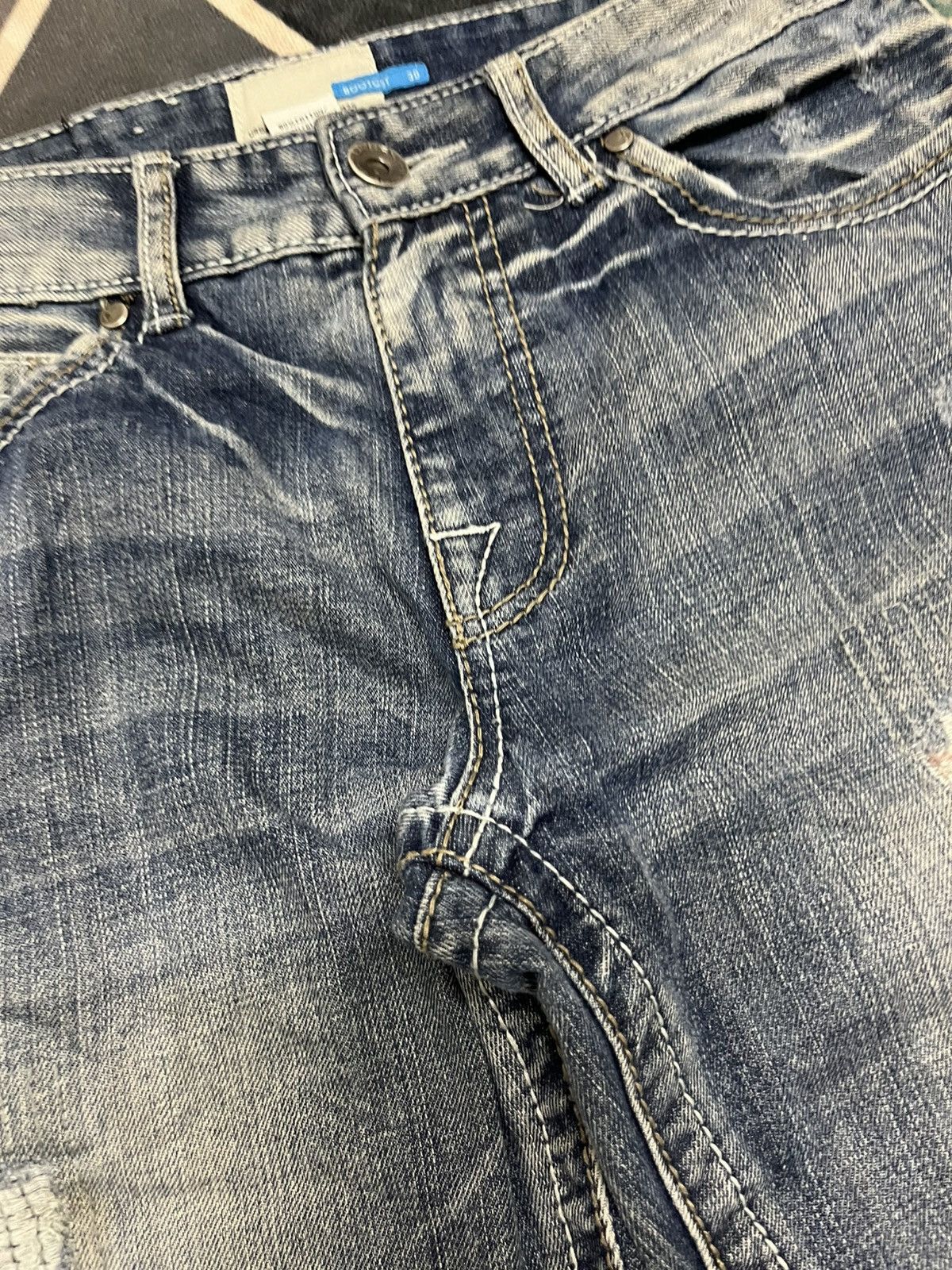 Blue Blue Japan 💥Urban Heritage FLARE Bootcut Distressed Jeans Size US 30 / EU 46 - 10 Thumbnail
