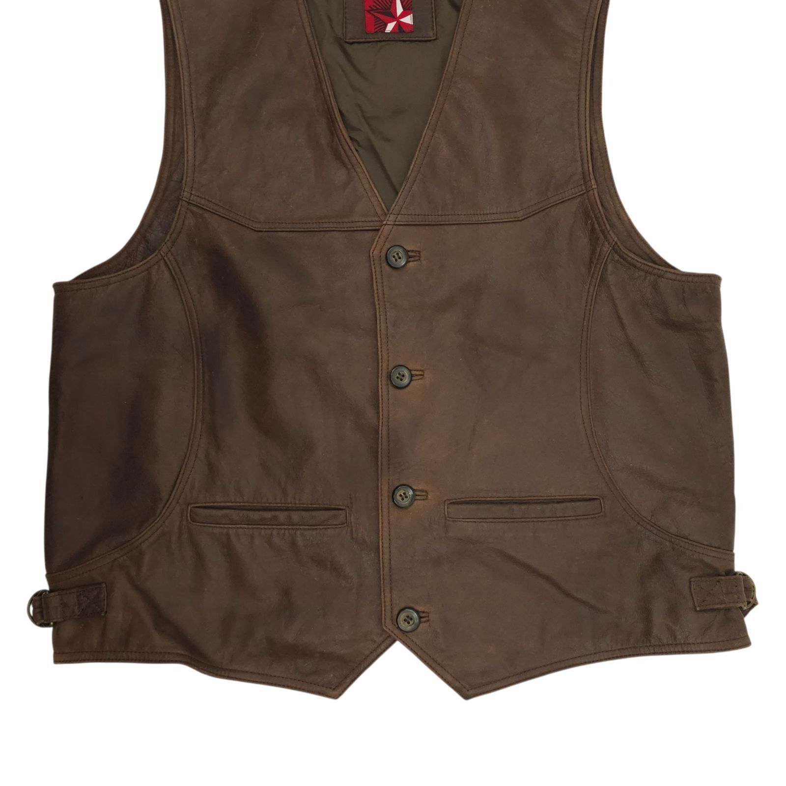 Marlboro Marlboro Miles Leather Vest Mens L Vintage Western Biker Size US L / EU 52-54 / 3 - 10 Thumbnail