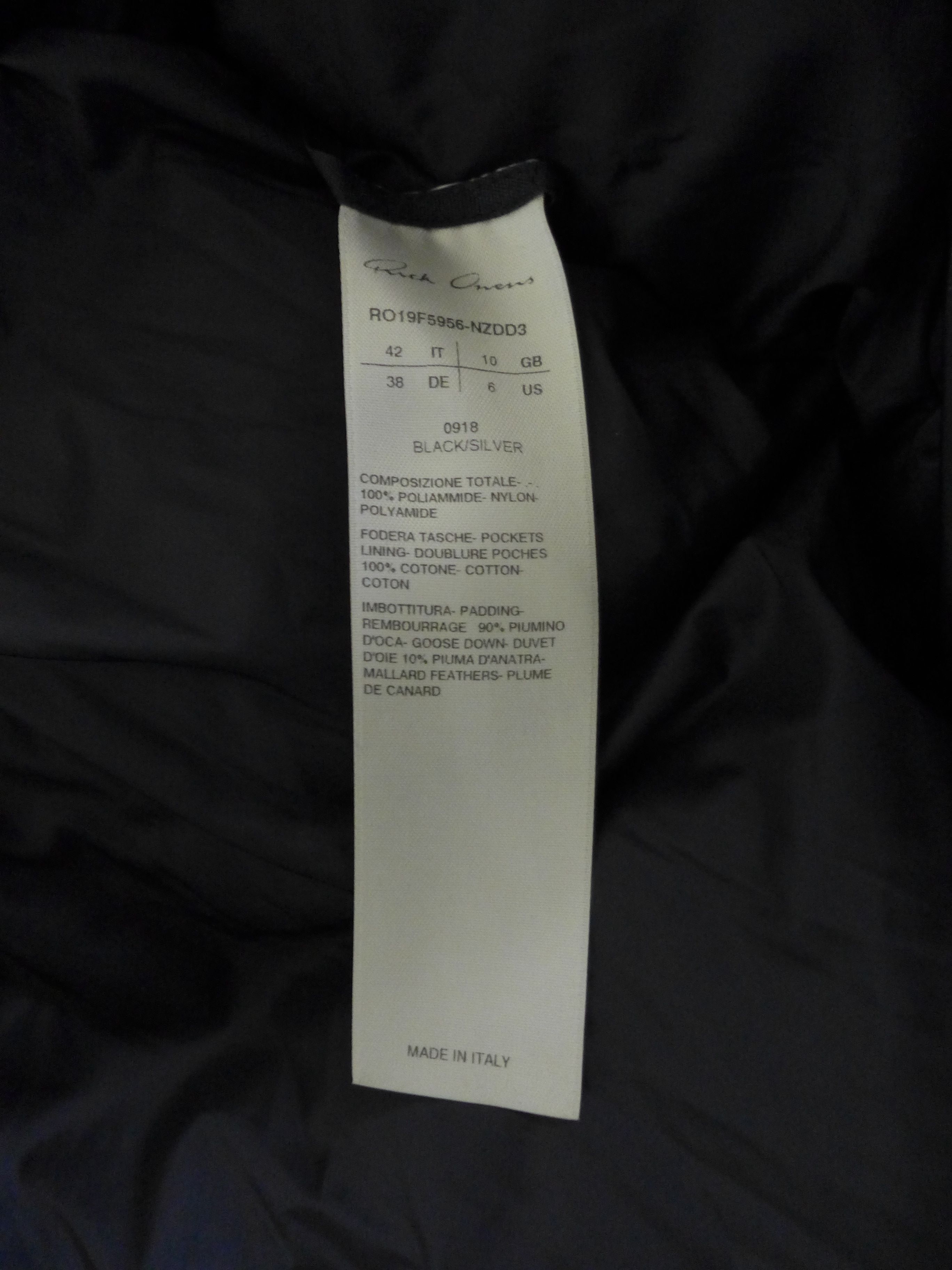 Rick Owens FW19 Larry women’s down coat Size M / US 6-8 / IT 42-44 - 4 Thumbnail