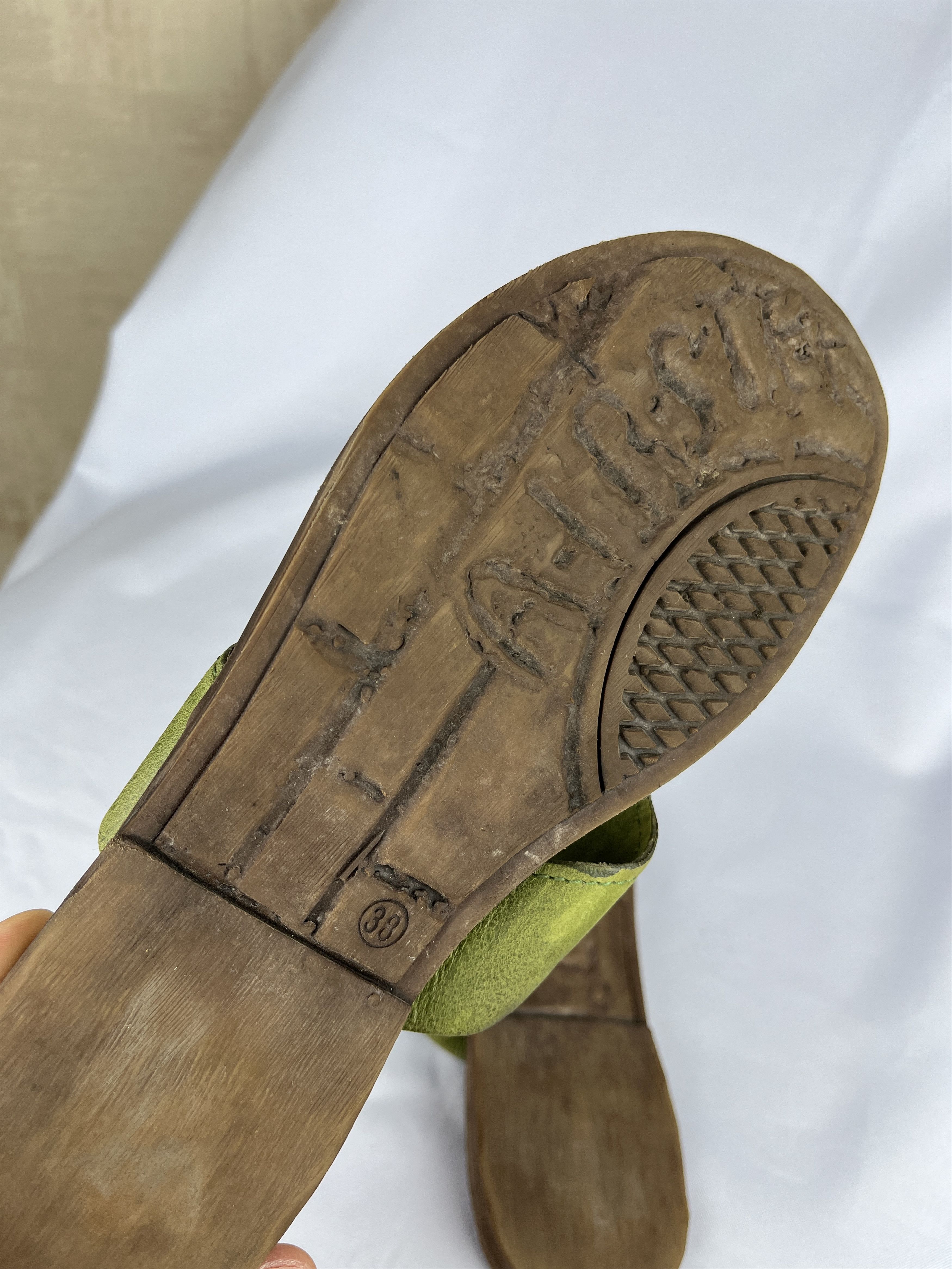 A.S.98 Airstep AS 98 Flip Flops Sandals Summer Leather Shoes Size US 8 / IT 38 - 17 Thumbnail
