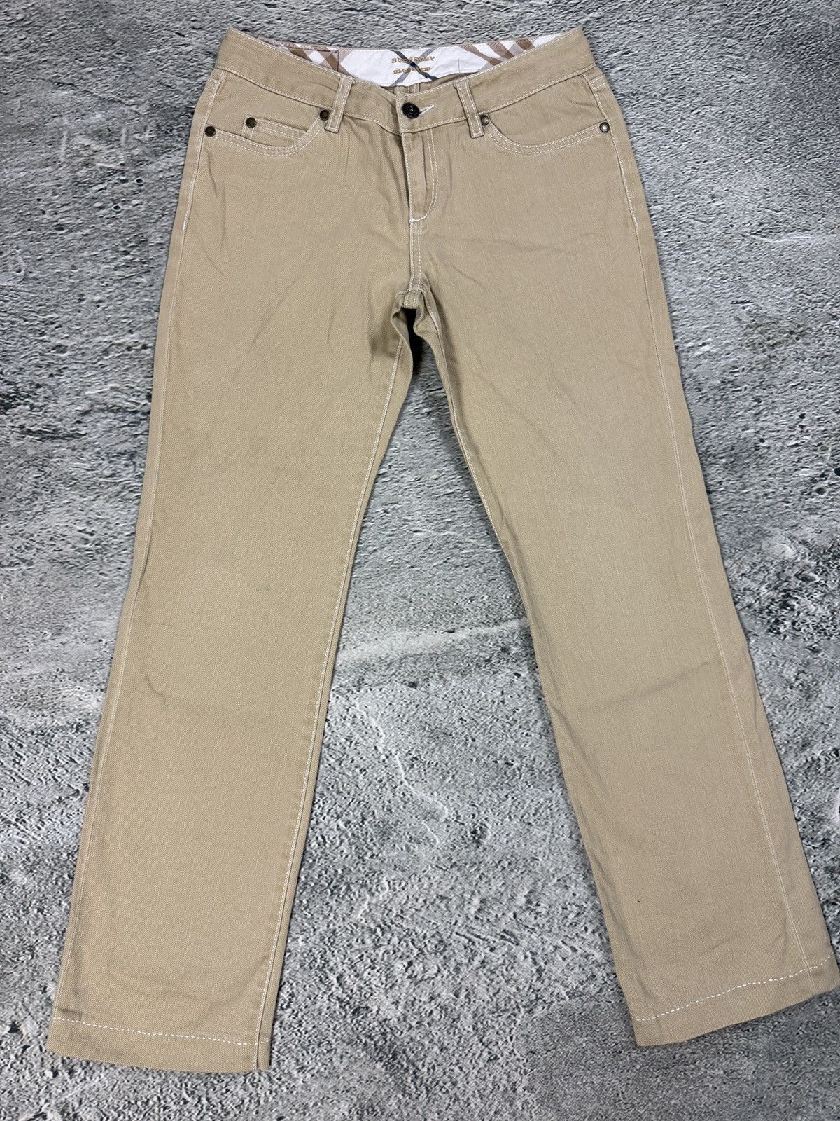 Burberry Burberry flared jeans beige blue label japanese Y2K Size 25" / US 0 / IT 36 - 4 Thumbnail