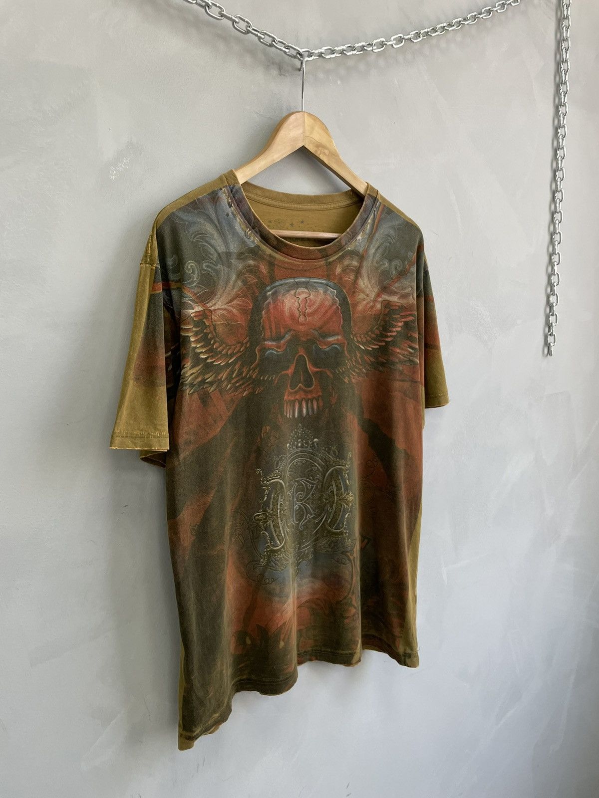 Affliction Hype Affliction style skull grunde opium t shirt Size US L / EU 52-54 / 3 - 2 Thumbnail