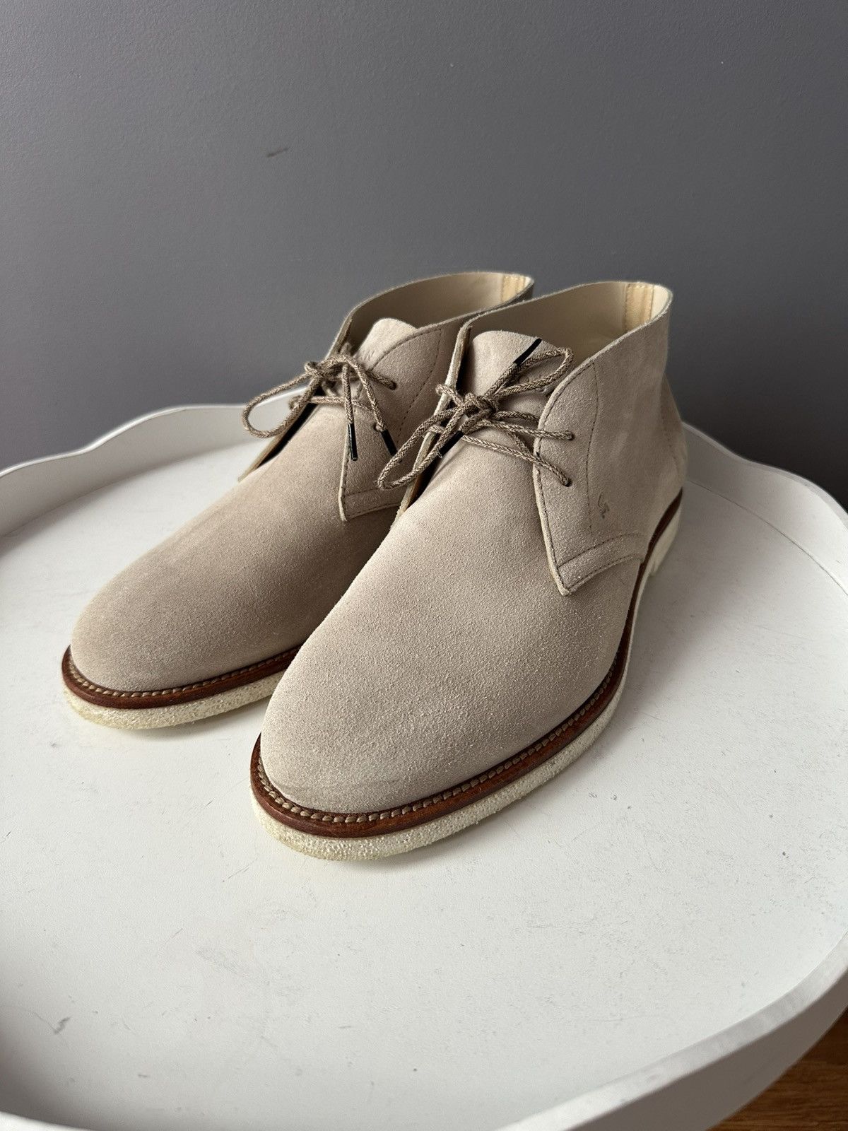 Hogan HOGAN ANKLE CHUKKA BOOTS SUEDE SHOESE Size US 7.5 / EU 40-41 - 1 Thumbnail
