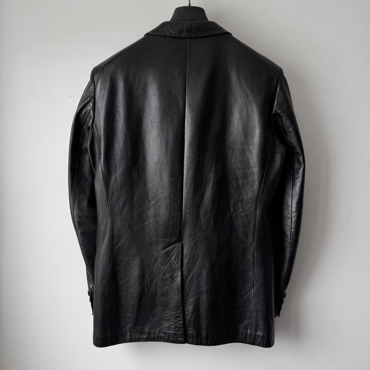 Helmut Lang Helmut Lang 1990’s Black Leather Blazer Jacket Size US M / EU 48-50 / 2 - 6 Thumbnail