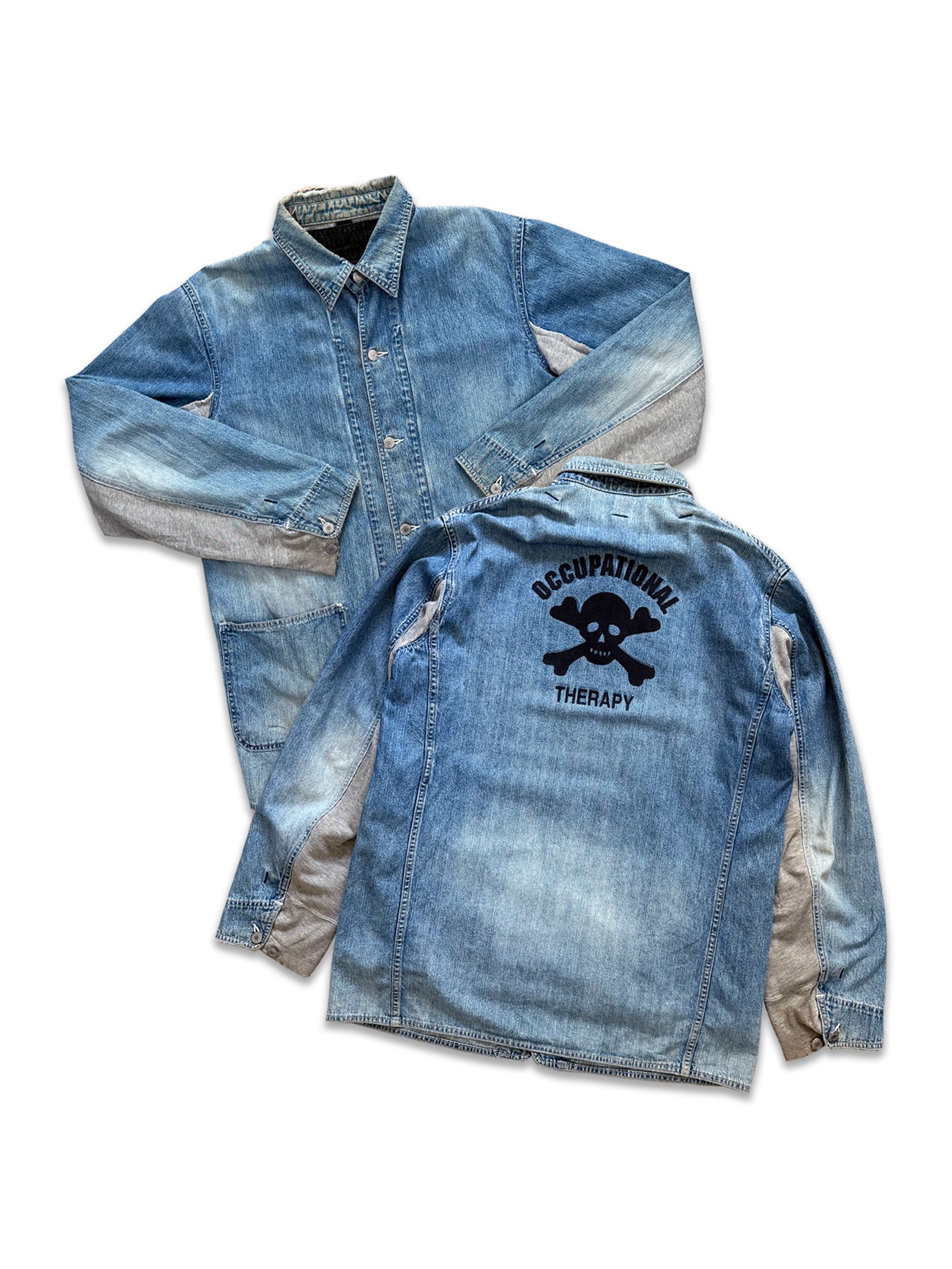 Undercover AW03 Paper Doll Hybrid Reconstructed Denim Chore Jacket Size US L / EU 52-54 / 3 - 4 Thumbnail