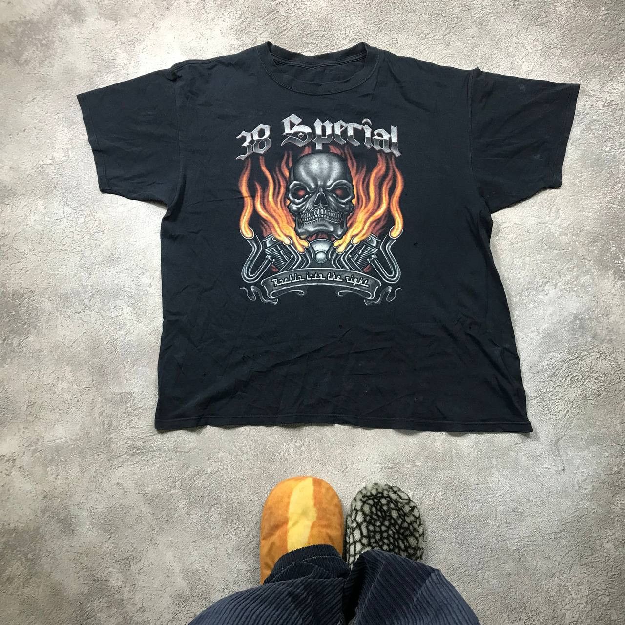 Vintage Vintage 90s Skeleton Graphic Tee Horror Punk Streetwear XXL Size US XXL / EU 58 / 5 - 1 Thumbnail
