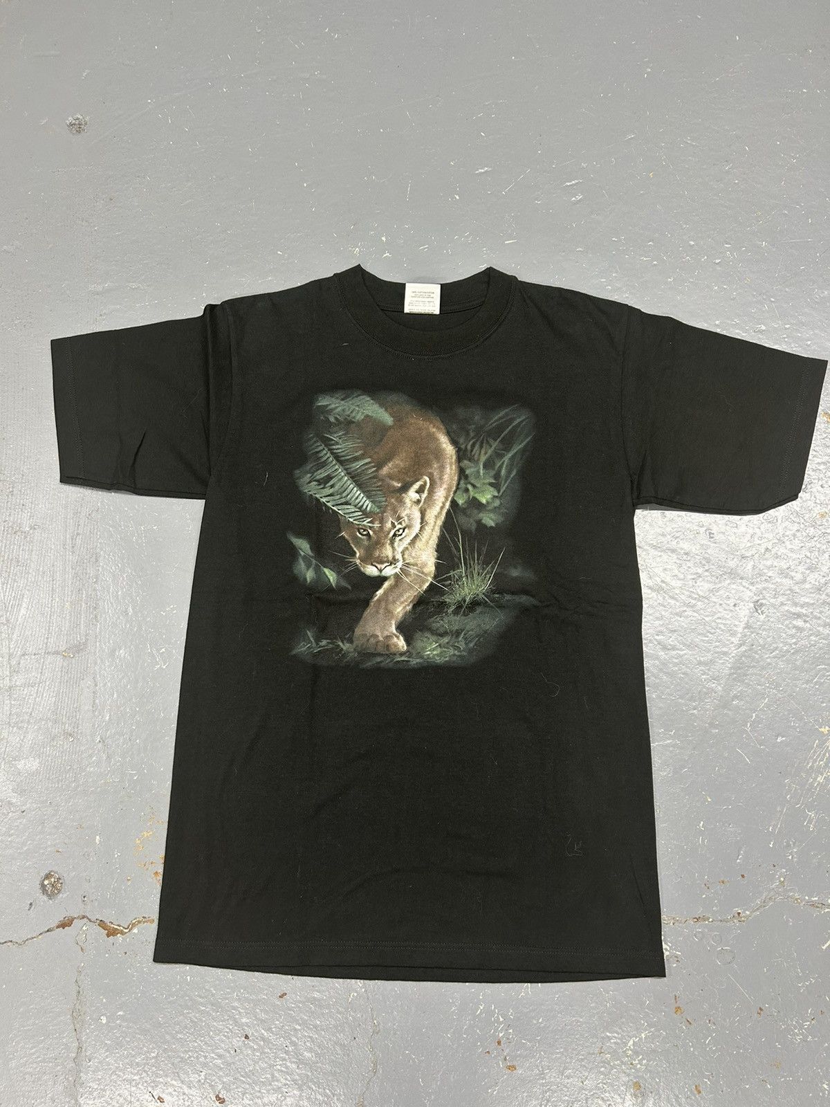 Vintage Crazy Vintage 90s Essential Black Puma Nature Animal Shirt Size US M / EU 48-50 / 2 - 1 Thumbnail