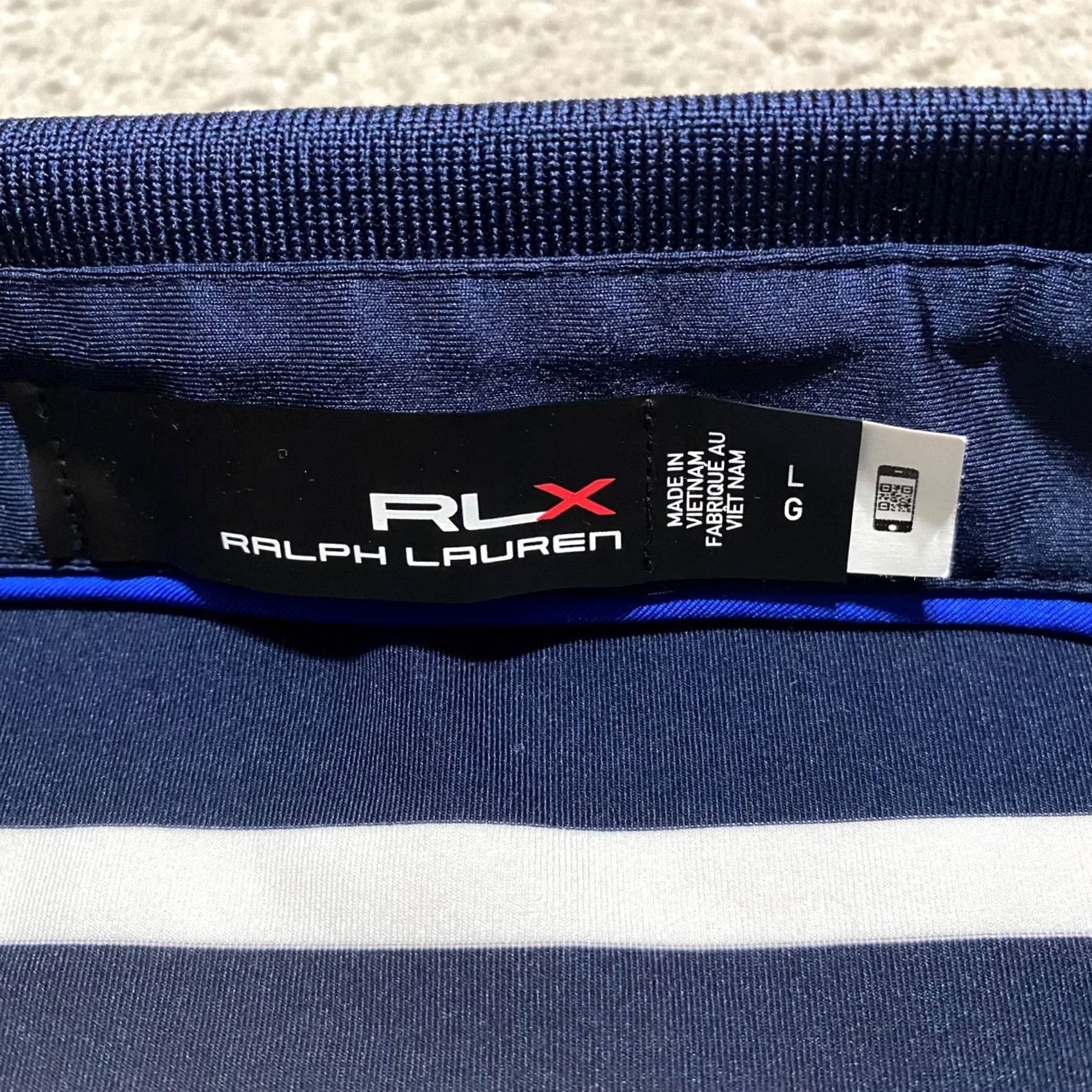 RLX Ralph Lauren RLX Ralph Lauren Polo Shirt Blue Striped Short Sleeve Button-Up Mens L 2003 Ryder Cup Size US L / EU 52-54 / 3 - 3 Thumbnail