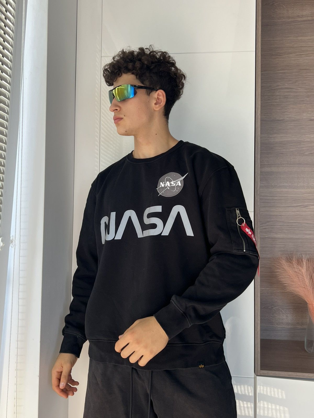 Nasa alpha industries sweatshirt best sale