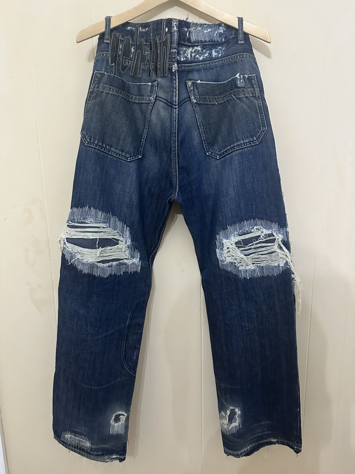 Ghetto Rodeo Ghetto Friends Vintage Volcom Custom Distressed Denim Size US 33 - 4 Thumbnail