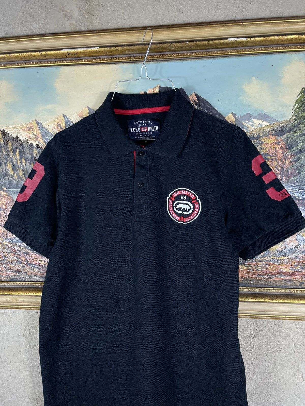 Ecko Unltd. × Vintage Black vintage retro Y2K 00s polo t-shirt tees Ecko Untld. Size US M / EU 48-50 / 2 - 4 Thumbnail