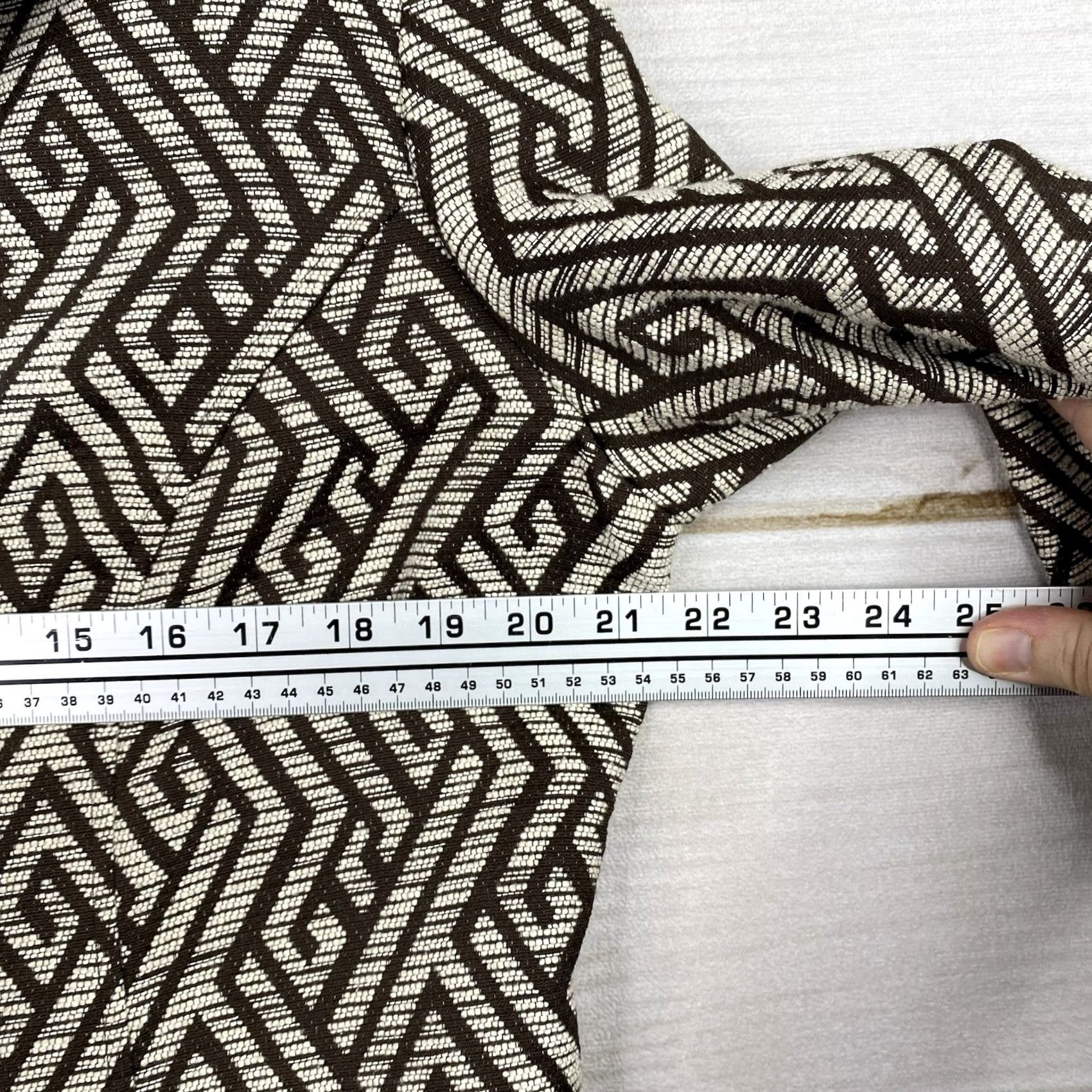 Vintage Chico's Blazer Jacket Geometric Print Lined Brown Geometric Print Casual Women's L BROWN Chico's Blazer 2 Size L / US 10 / IT 46 - 6 Thumbnail