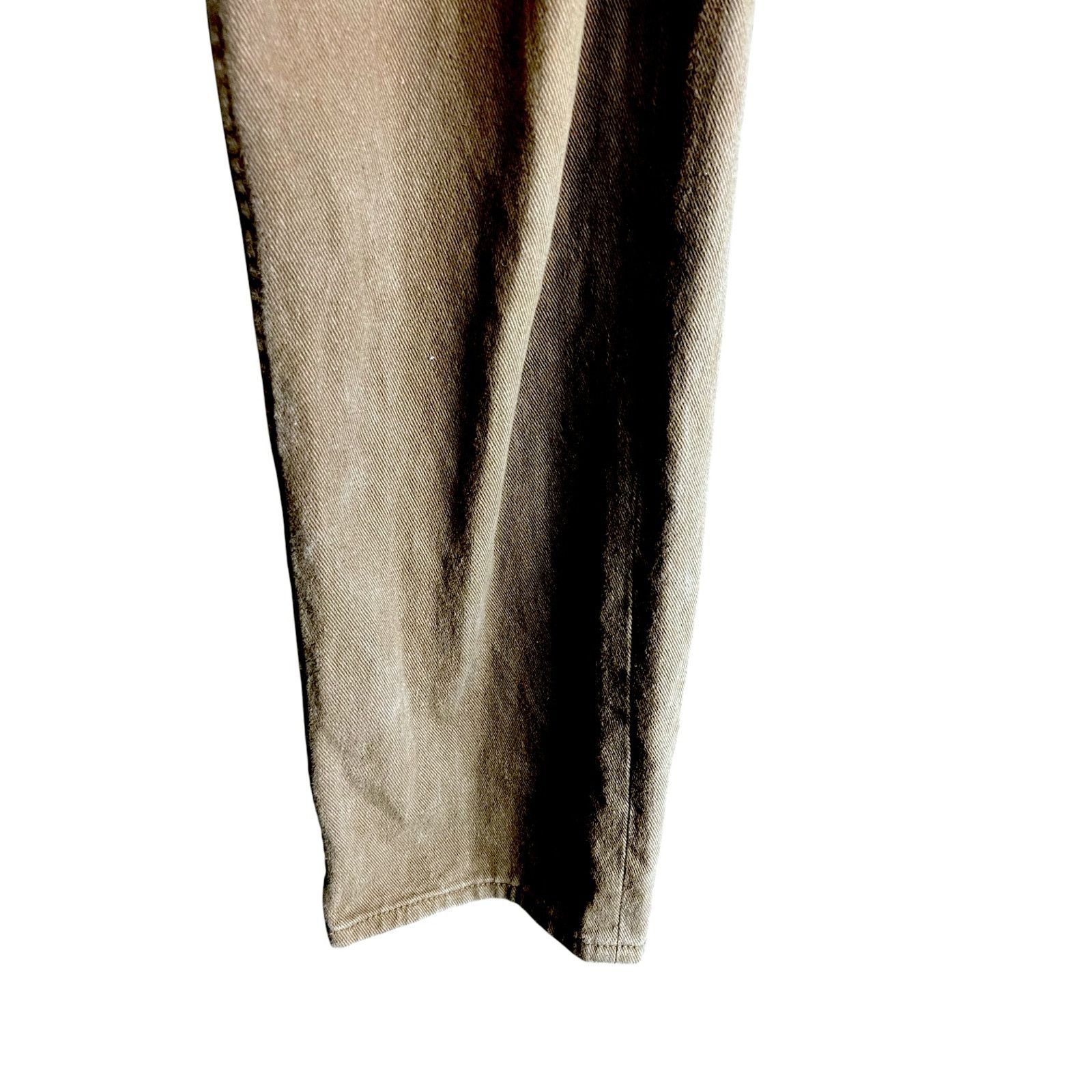 Other Motel Women's XS Wide Leg High Rise Brown Denim Jeans 28x30 Size 28" / US 6 / IT 42 - 4 Thumbnail