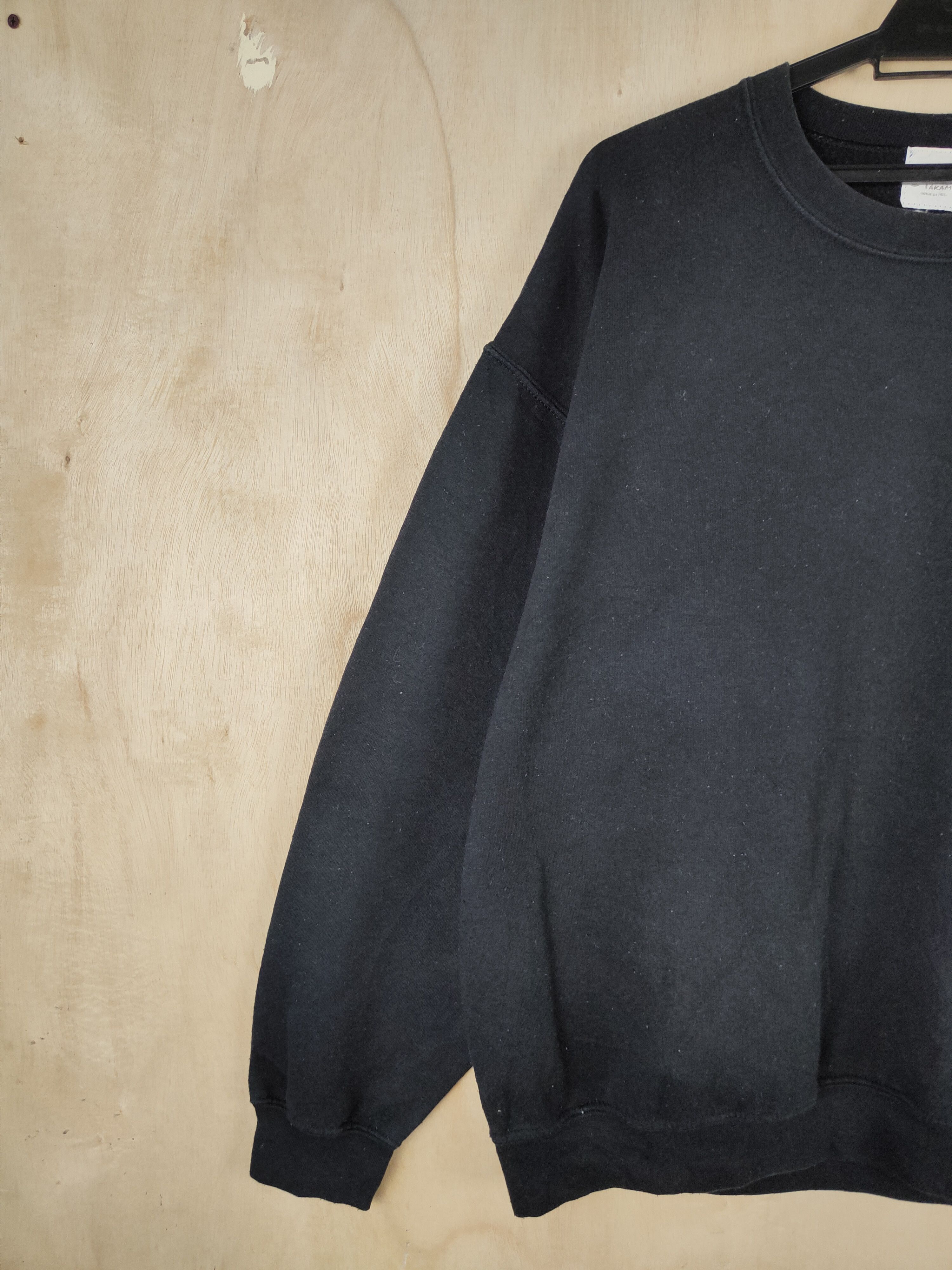 Japanese Brand Kao Yori Yakami Black Sweatshirts #2587 Size US L / EU 52-54 / 3 - 3 Thumbnail