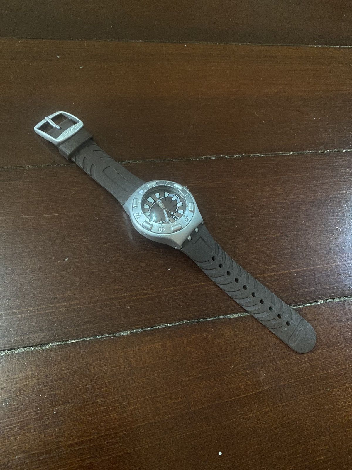 Oakley × Swatch FIRE 🔥 VINTAGE SWATCH WATCH IRONY SCUBA 200 RADEO FLIP 1998 Size ONE SIZE - 4 Thumbnail