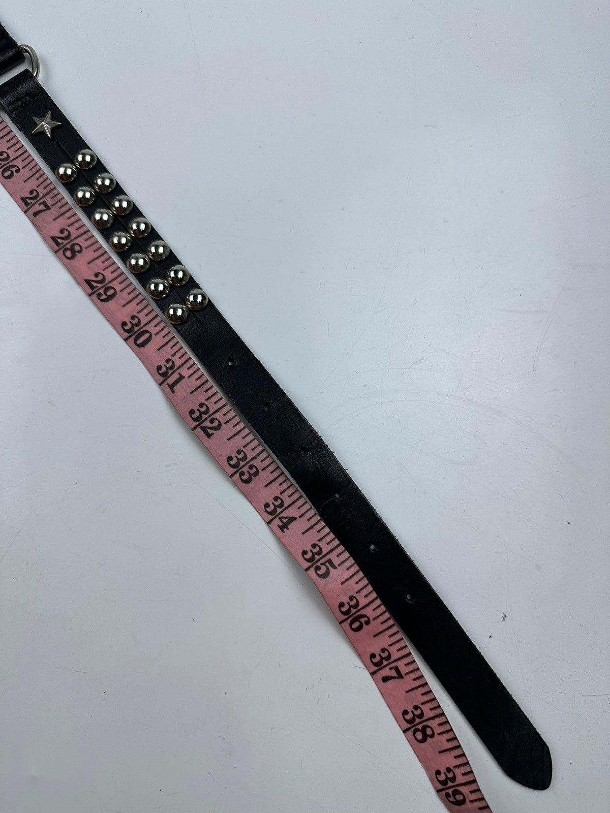 Japanese Brand studded spiked leather belt tc3 Size 36 - 4 Thumbnail