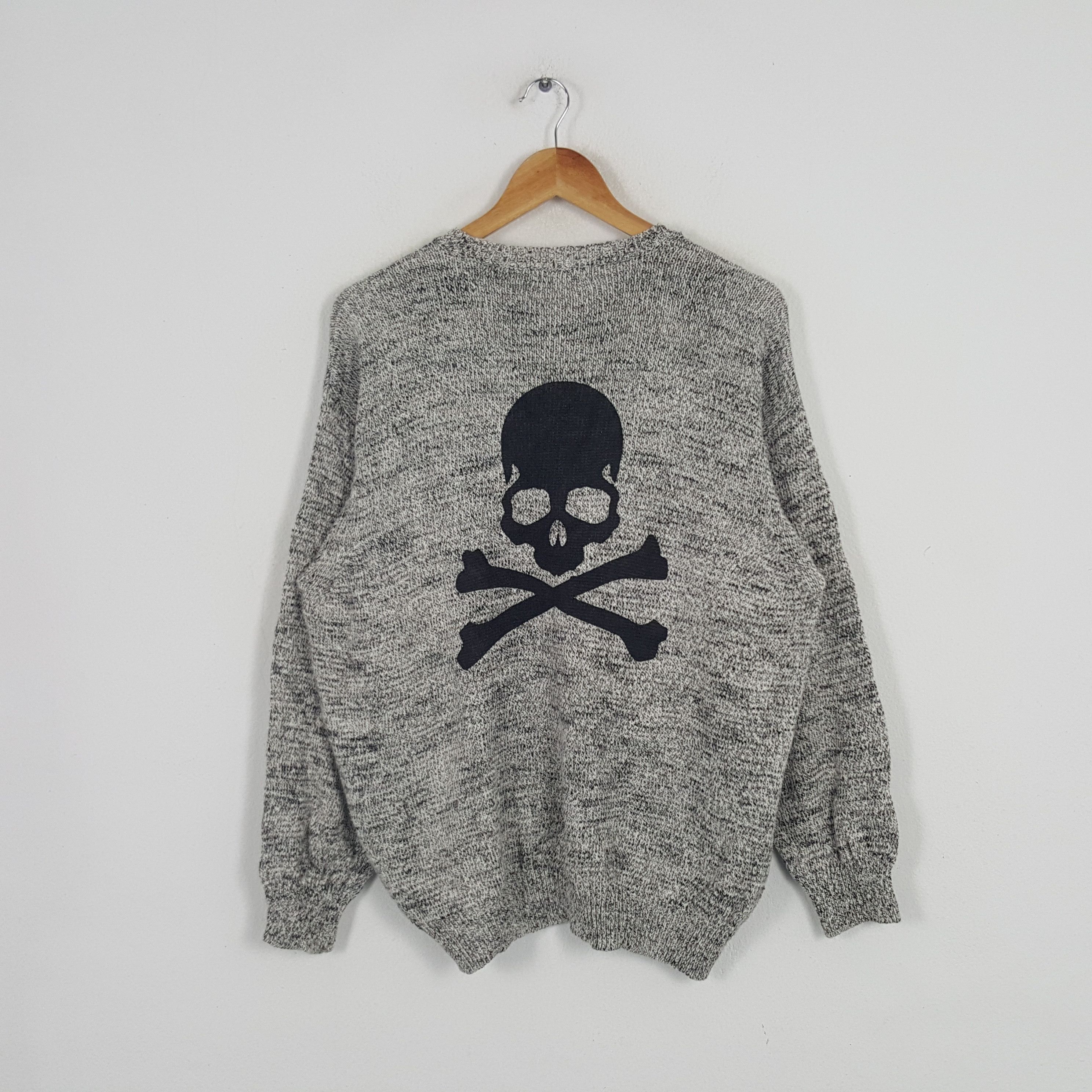 Vintage Vintage GIO Ferrari Italy Skulls Custom Knitwear Sweatshirt Size US L / EU 52-54 / 3 - 1 Thumbnail