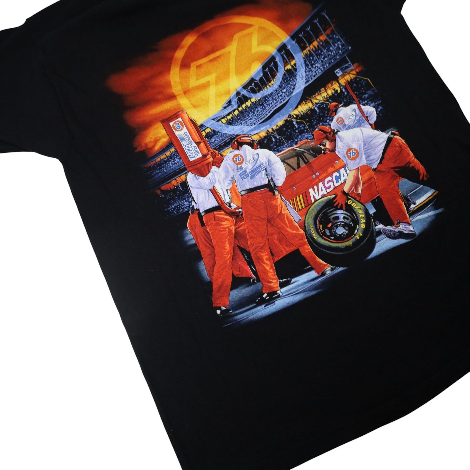 NASCAR × Vintage Vintage Y2k 76 Motor Oil Nascar Graphic T Shirt Size US XL / EU 56 / 4 - 3 Thumbnail