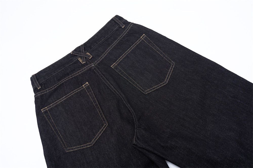 Jean Vintage men's cleanfit loose simple button jeans Size US 32 / EU 48 - 4 Thumbnail