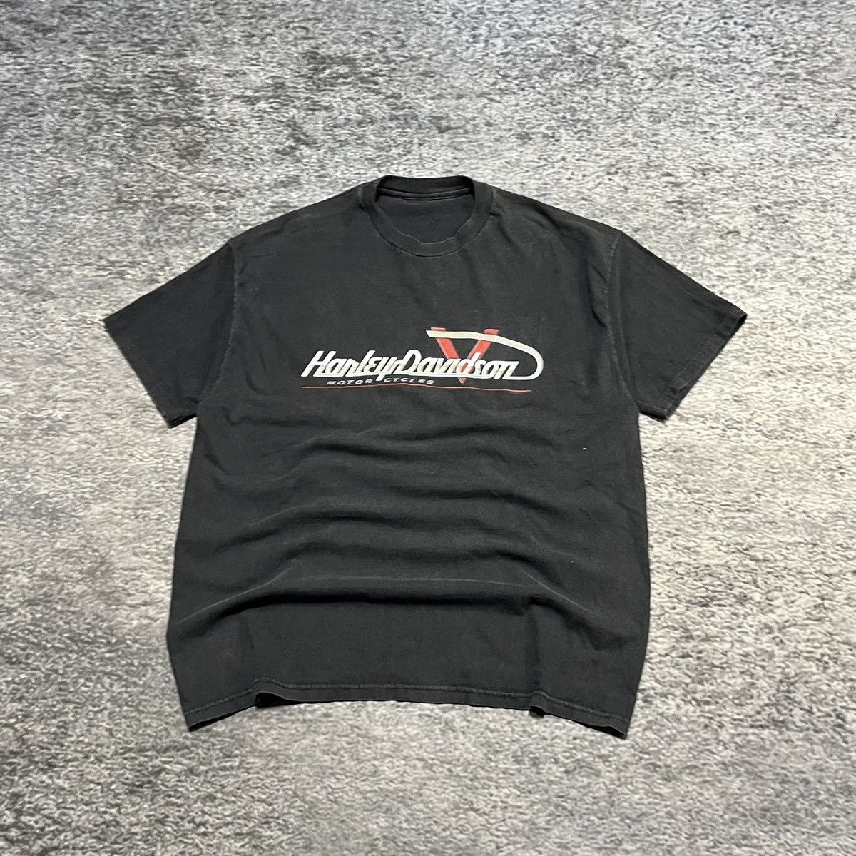 Harley Davidson Vintage Harley Davidson Eagle Logo T Shirt Black Size Large Size US XL / EU 56 / 4 - 1 Thumbnail