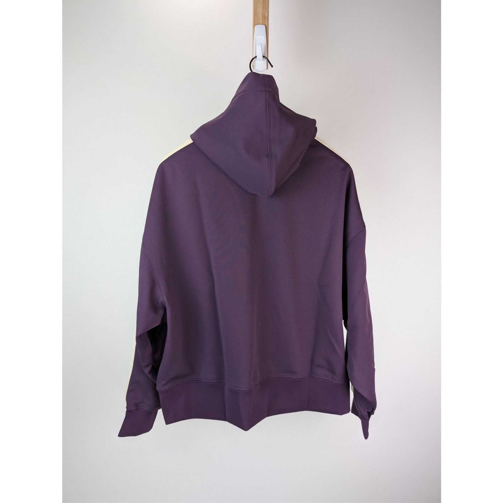 Palm Angels o1rshd1 Classic Logo Track Hoodie in Dark Purple / Off-White Size US M / EU 48-50 / 2 - 10 Thumbnail
