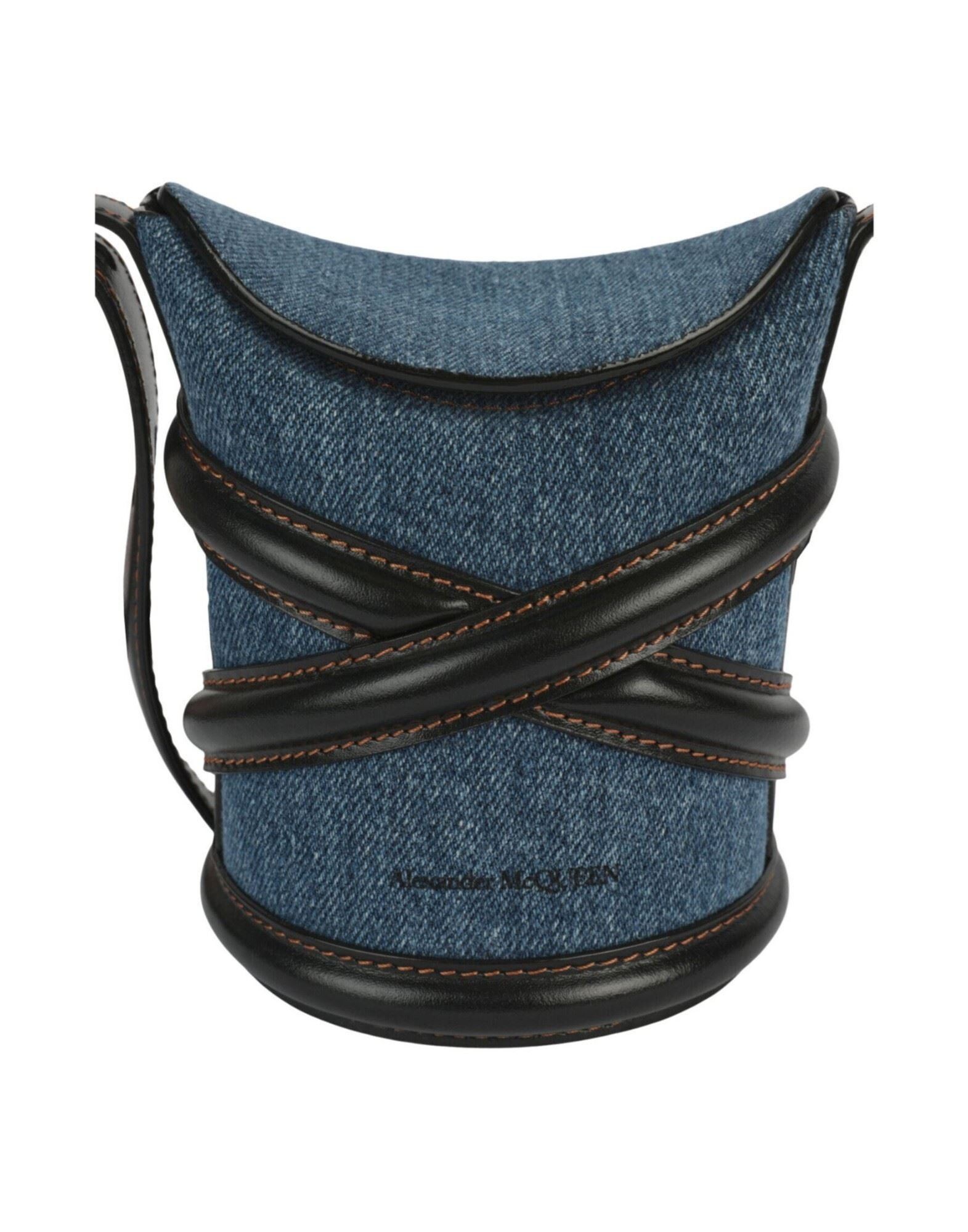 Alexander McQueen o1w1db10925 Size: OS/The Curve in Black/Blue Size ONE SIZE - 5 Thumbnail