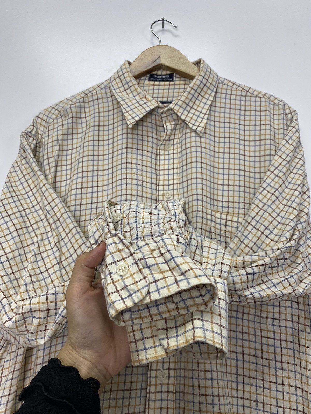 Burberry × Vintage Vintage Burberry Button up Size US L / EU 52-54 / 3 - 9 Thumbnail