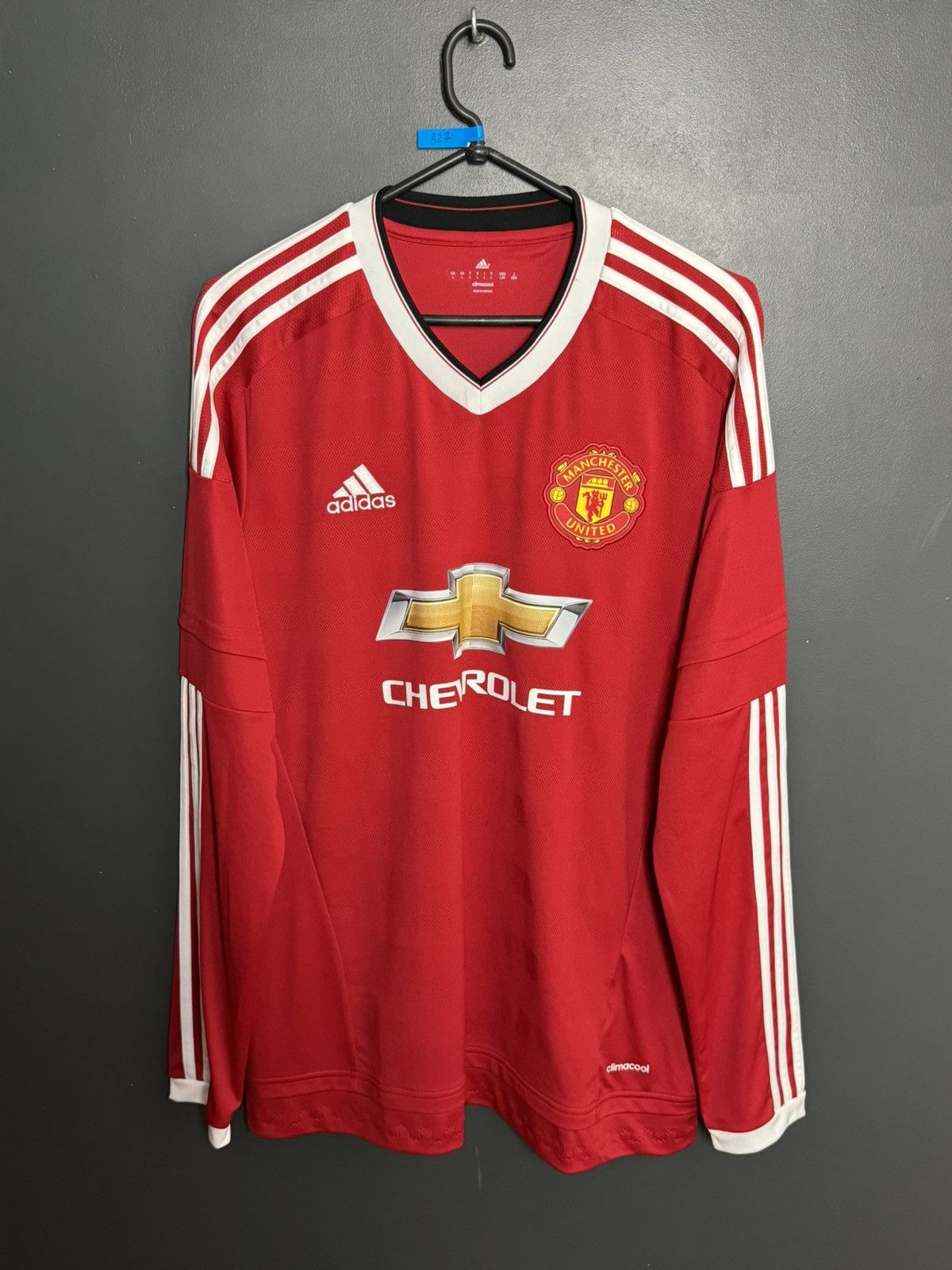 Adidas Manchester United 15/16 Home Football Long Sleeve Jersey Size US L / EU 52-54 / 3 - 1 Thumbnail