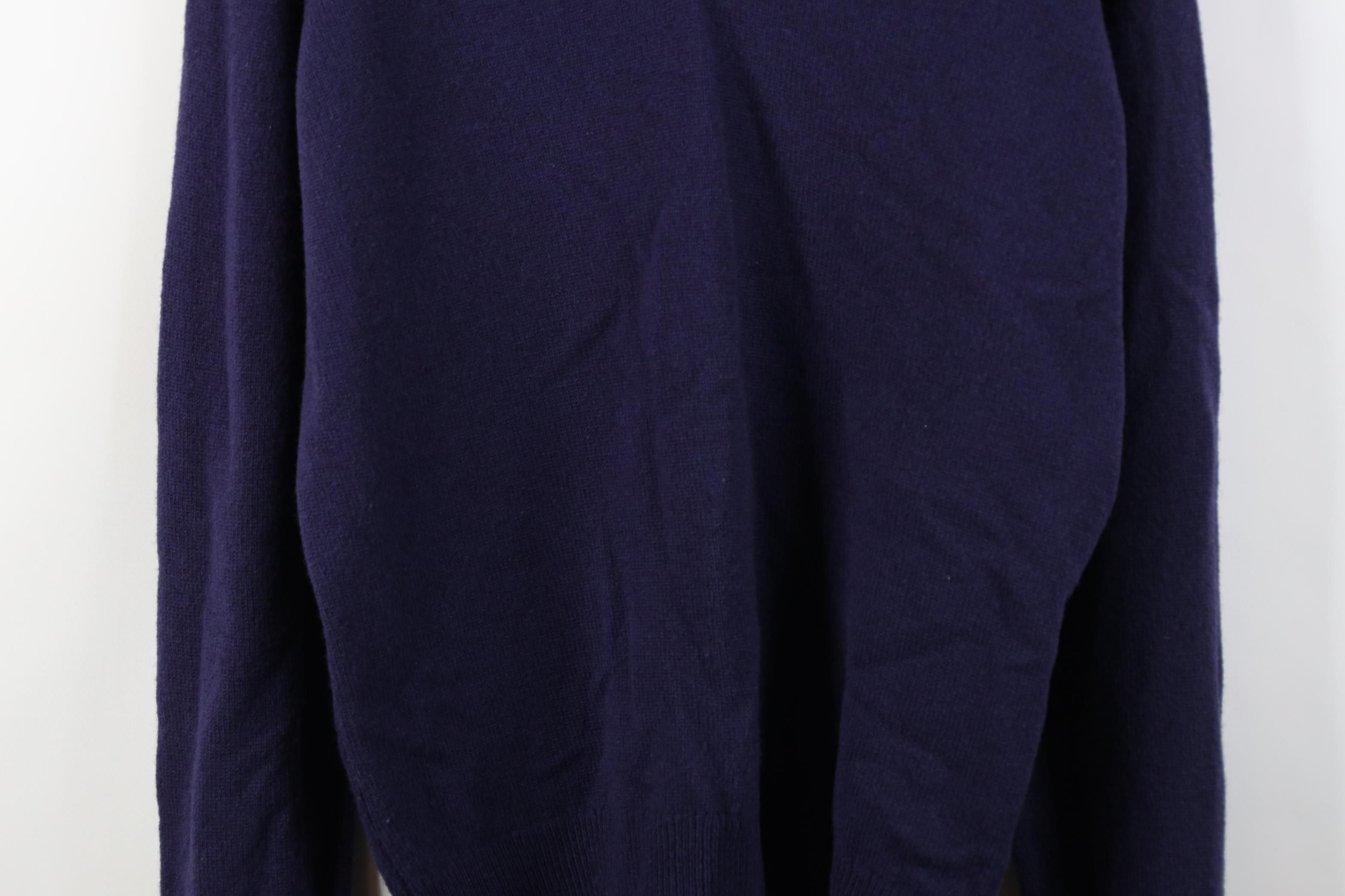 Vintage Vintage 90s Streetwear Blank Lambswool Knit V-Neck Sweater Size US M / EU 48-50 / 2 - 3 Thumbnail
