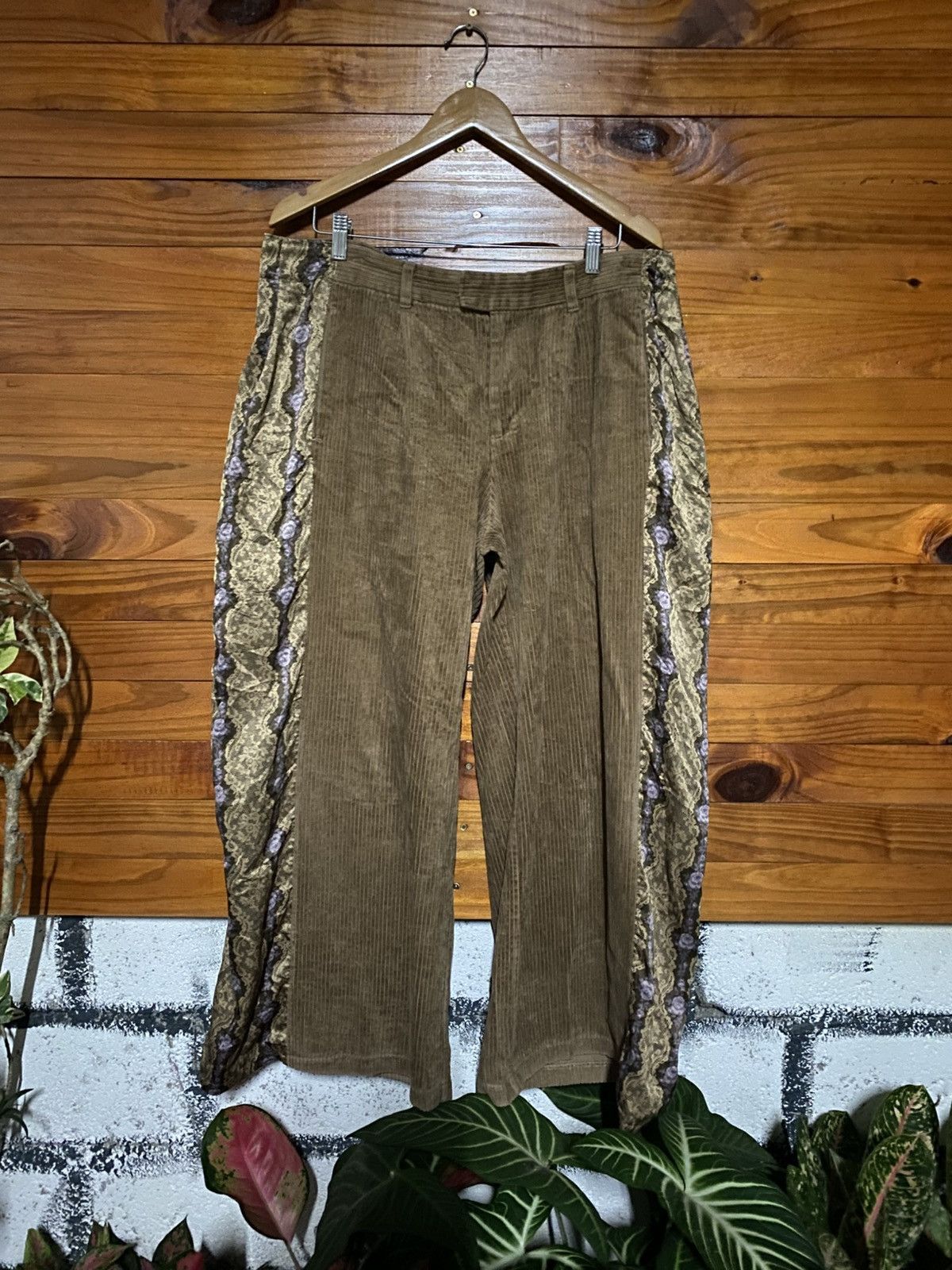 GU × Undercover GU × UNDERCOVER Hybrid Corduroy Patchwork Pants Avant-Garde Size US 36 / EU 52 - 3 Thumbnail