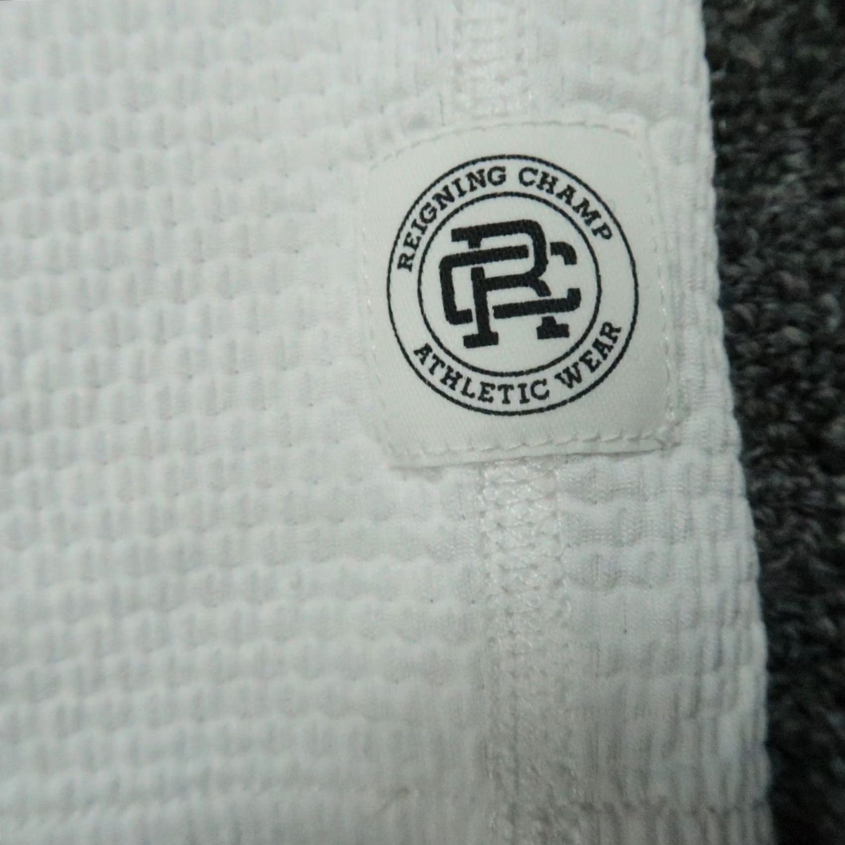 Reigning Champ Reigning Champ Pullover Men M White 1/4 Zip Textured Performance Athletic Casual Size US M / EU 48-50 / 2 - 4 Thumbnail