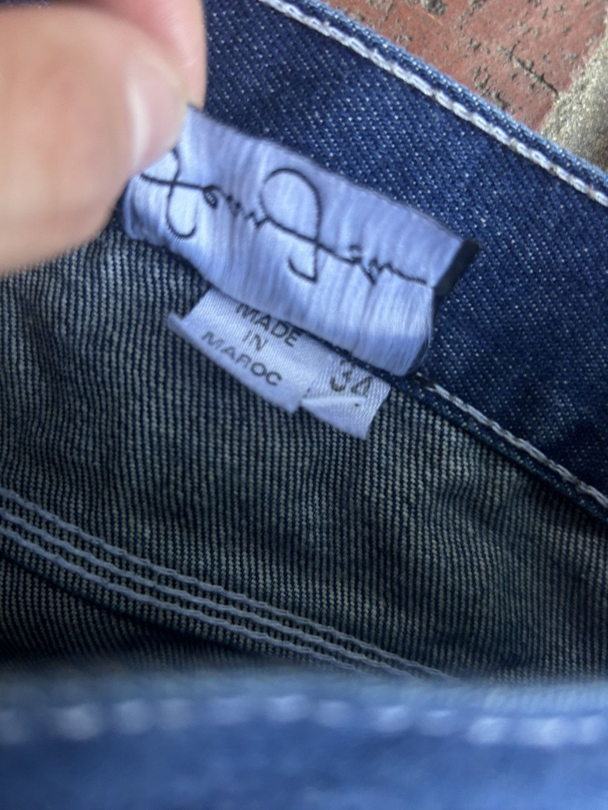 Sean John Vintage 90s Sean Jean baggy blue jnco style denim shorts Size US 34 / EU 50 - 6 Thumbnail