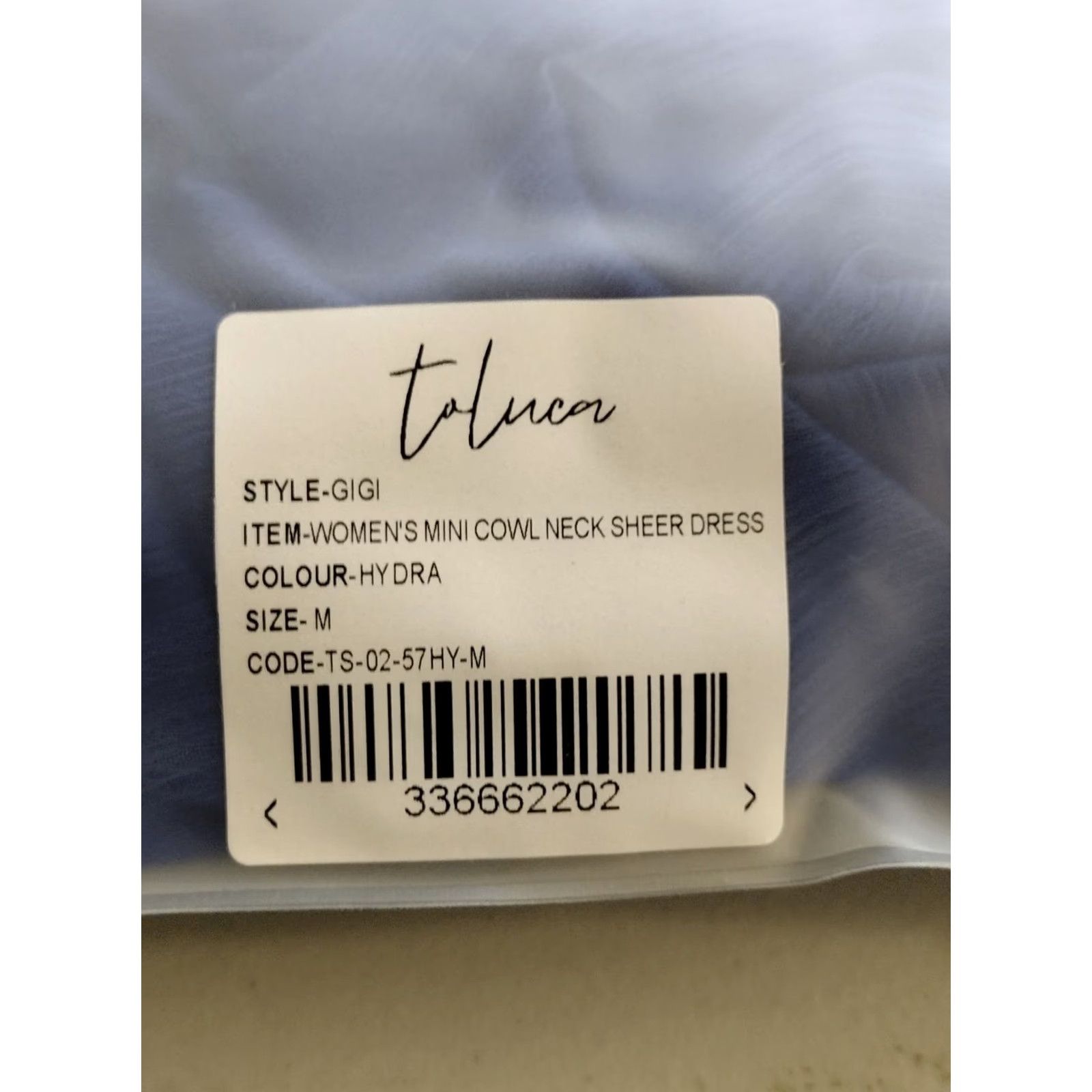 Swims Toluca Swim Women's Mini Cowl Neck Sheer Dress Blue M Sleeveless Kn... Size M / US 6-8 / IT 42-44 - 6 Thumbnail