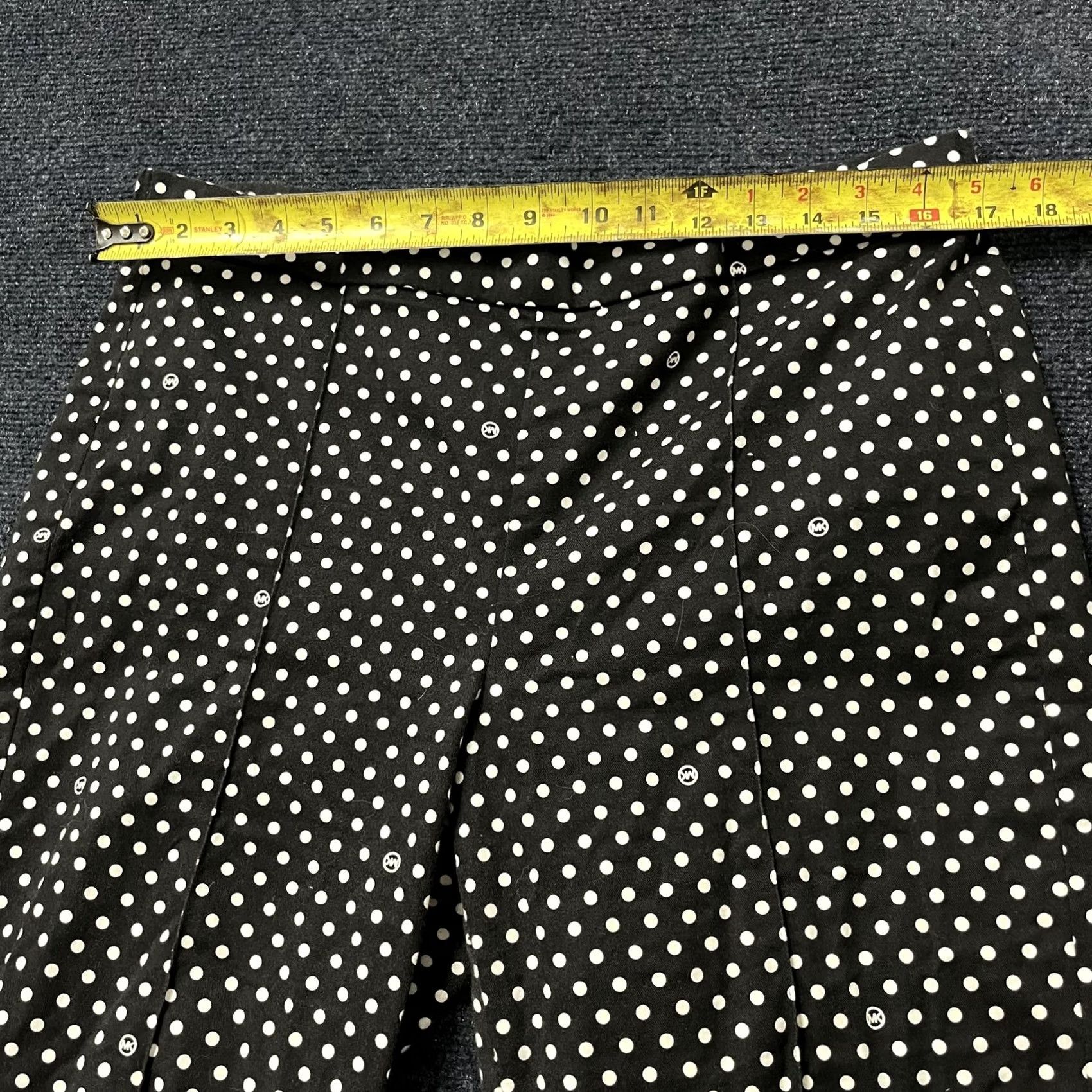 Michael Kors VINTAGE? No. Michael Kors Pants Womens 14 Black Cropped Straight Leg Ankle Polka Dot Size 36" / US 14 / IT 50 - 5 Thumbnail