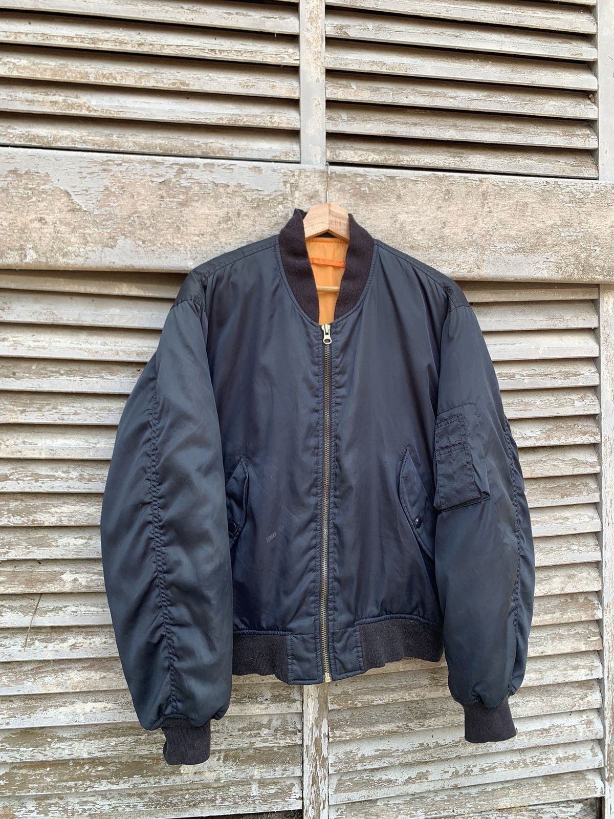 Vintage 🪖Vintage MA-1 Man Intermediate Bomber Jacket Size US M / EU 48-50 / 2 - 1 Thumbnail