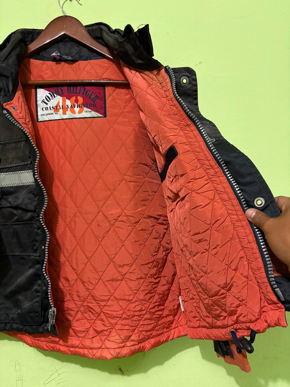 Tommy Hilfiger × Vintage VTG 90 Tommy Hilfiger Rescue Squad Jacket Foul Weather issue Size US M / EU 48-50 / 2 - 5 Thumbnail
