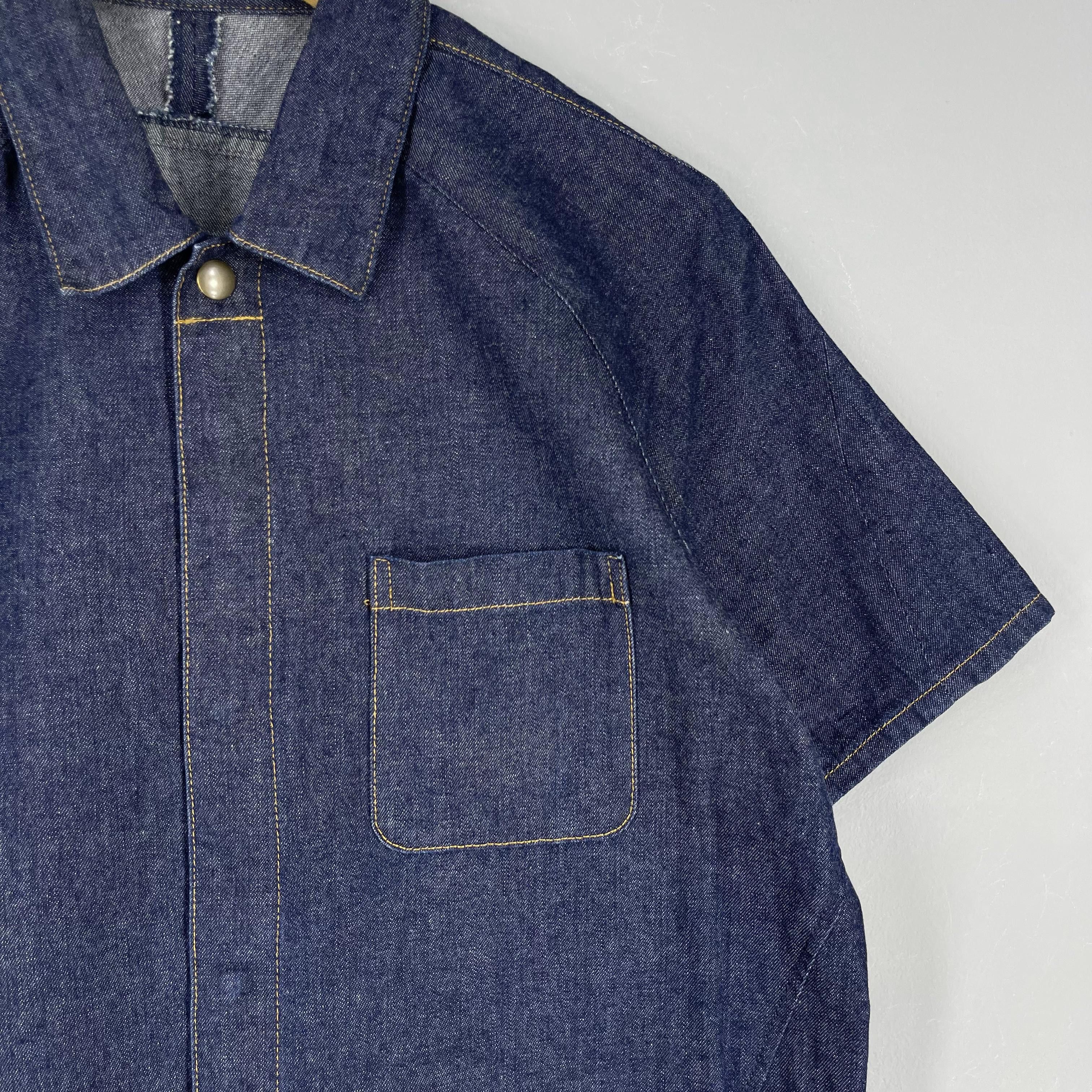 PPFM Vintage PPFM Japanese Denim Button Snap Shirt Size US M / EU 48-50 / 2 - 2 Thumbnail