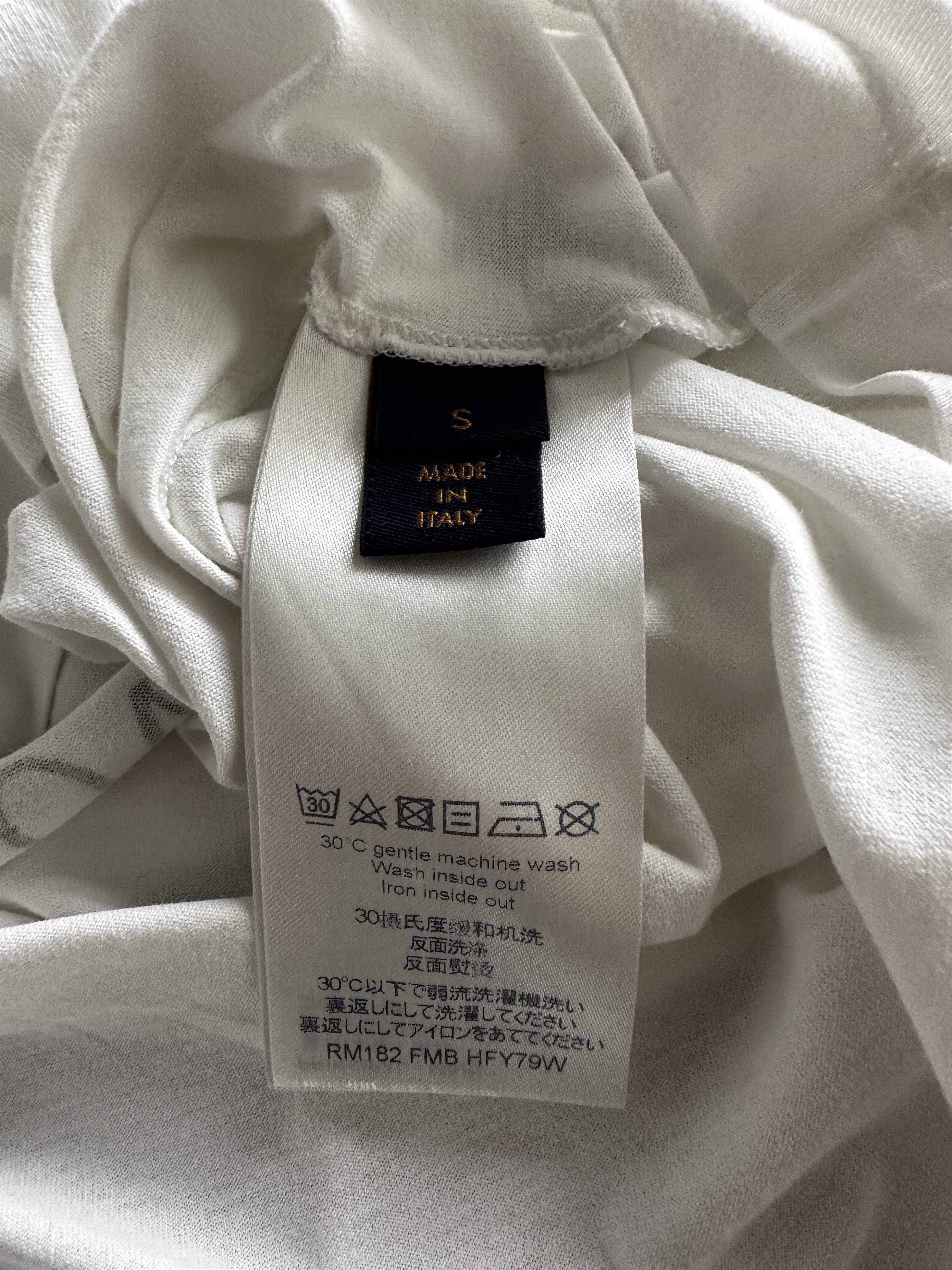 Louis Vuitton Louis Vuitton White Peace & Love T-Shirt Size US S / EU 44-46 / 1 - 3 Thumbnail