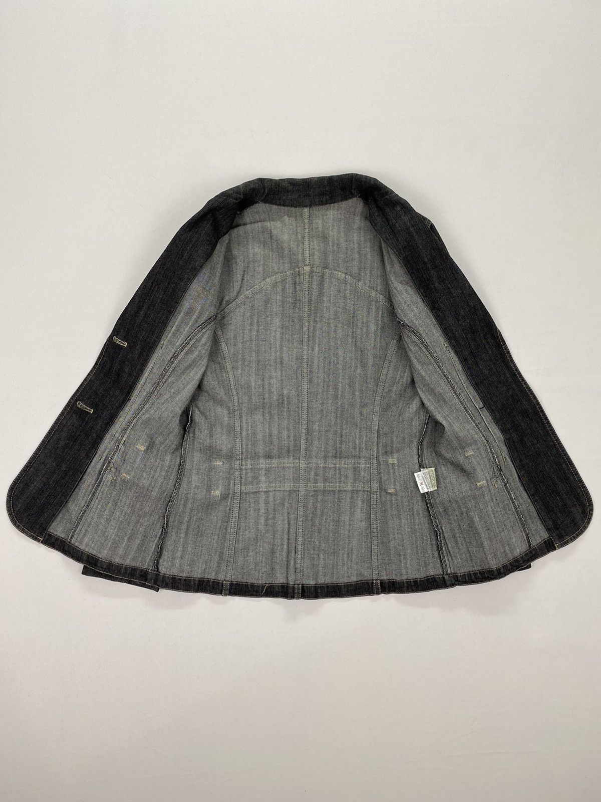 Japanese Brand Japanese Brand Leather Denim Jacket Size XS / US 0-2 / IT 36-38 - 7 Thumbnail