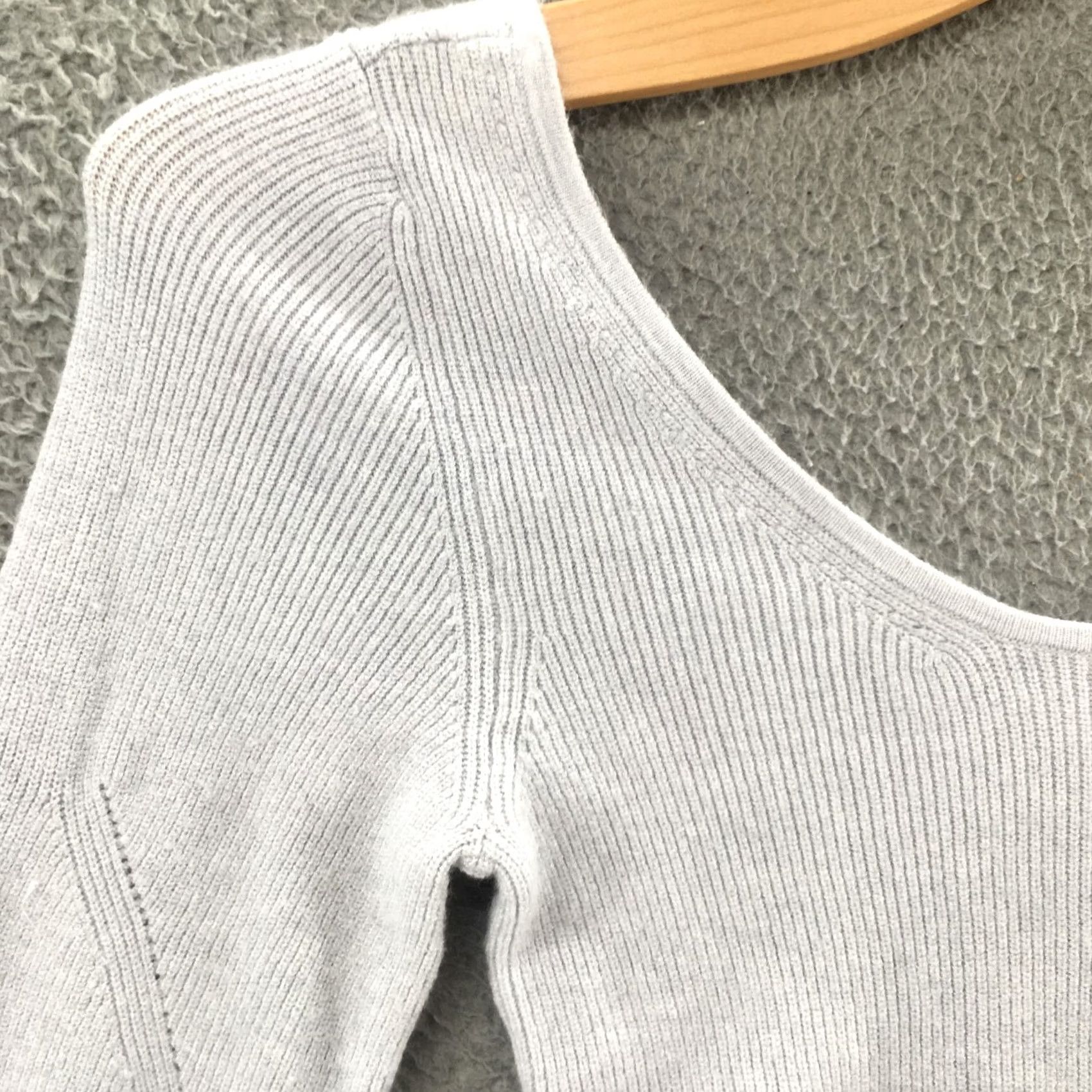 Abercrombie & Fitch Abercrombie & Fitch Pullover Knitted Top Womens Small Blue Balloon Sleeve Sweater Size S / US 4 / IT 40 - 4 Thumbnail