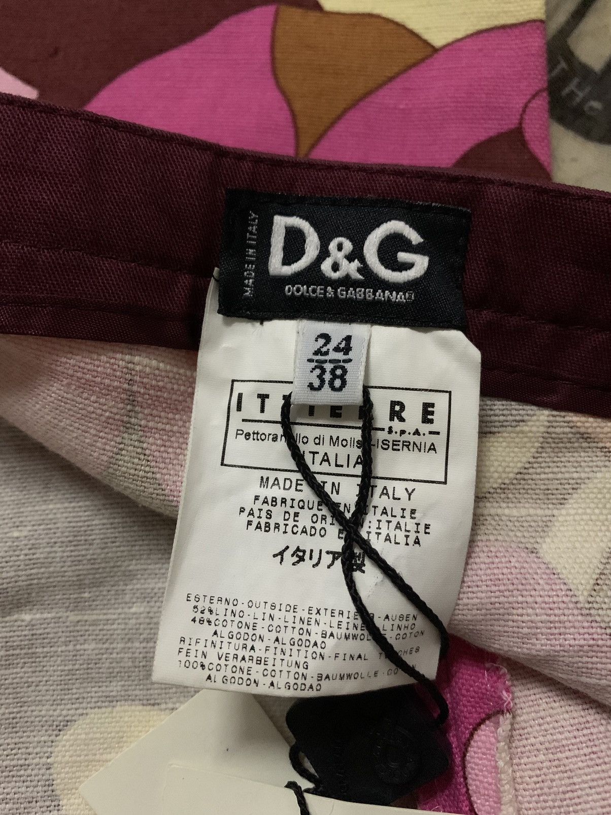 Dolce & Gabbana 💥Dolce Gabbana Italy Tailored Multicolor Floral Pant Size 28" / US 6 / IT 42 - 7 Thumbnail